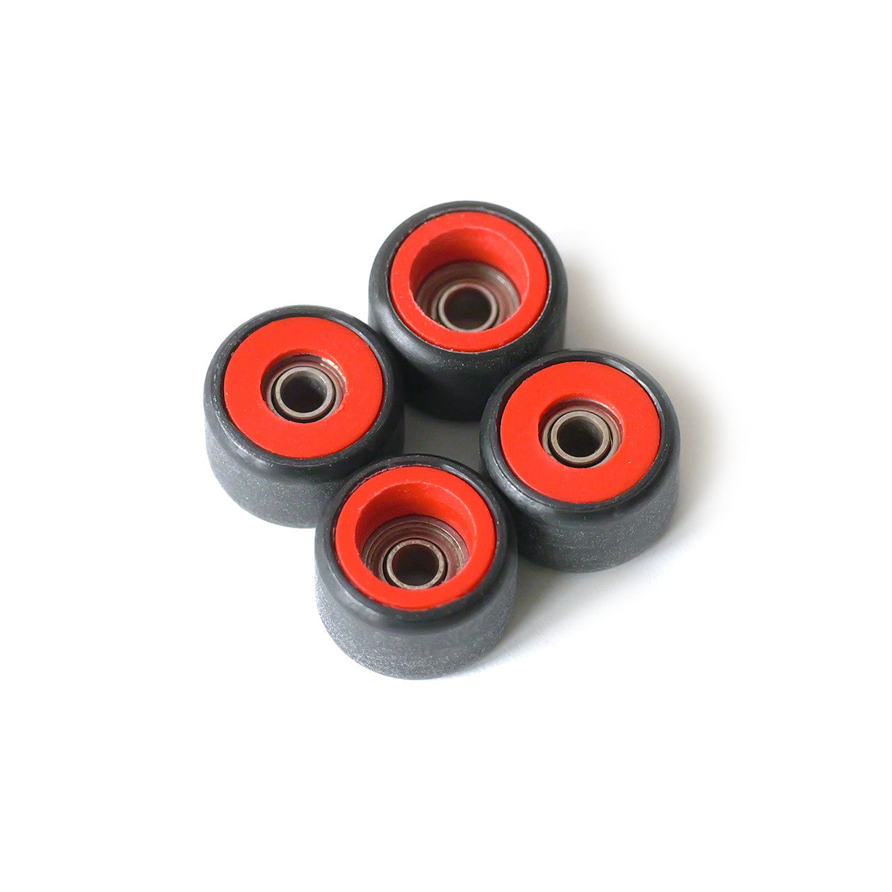 Flatface Dual Duro (Red/Black) Fingerboard Wheels Flatface Slushcult