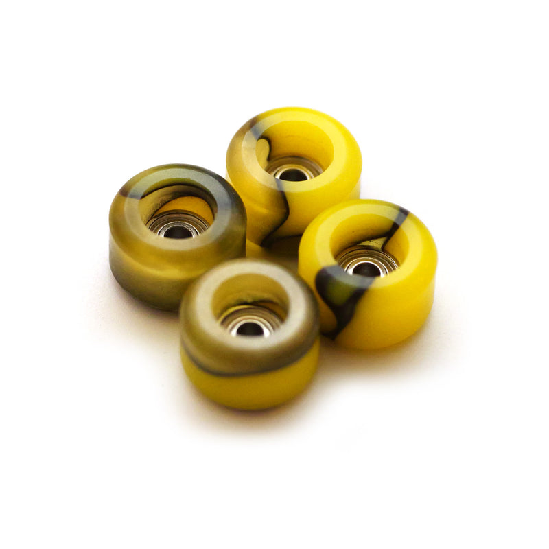 Flatface G4 Wheels Swirls (Bumble Bee Yellow) MINI Skate Shop Flatface    Slushcult