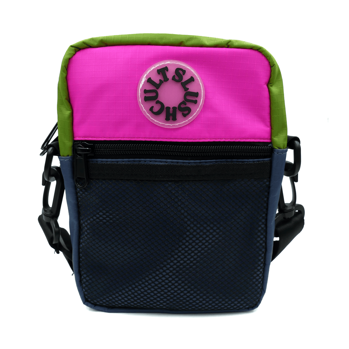 Anywhere Side Bag Ripstop Nylon (Pink/Grey) Bags Slushcult Slushcult