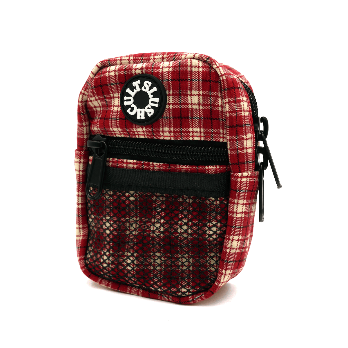 Slushcult Mini Side Bag (Red Plaid) Bags Slushcult Slushcult