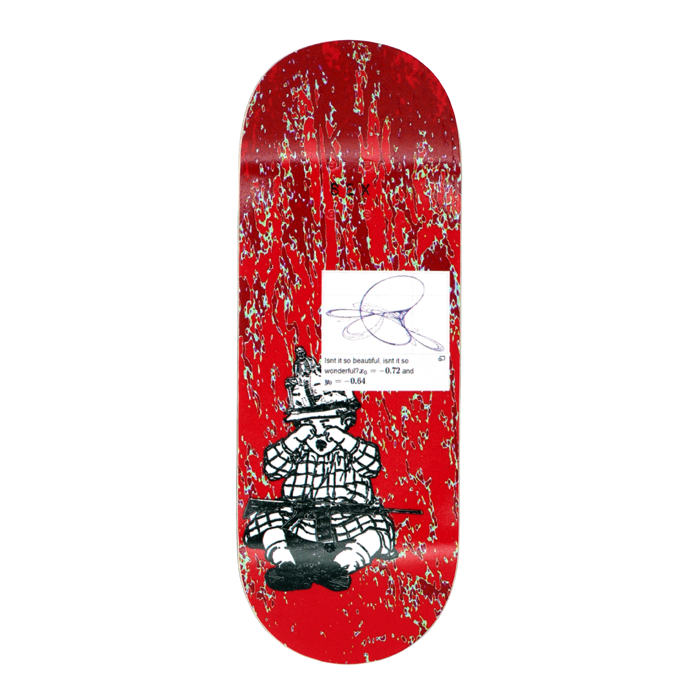 Panic "Math Rocks" Pro Fingerboard Deck Fingerboard Decks Panic Fingerboards Slushcult