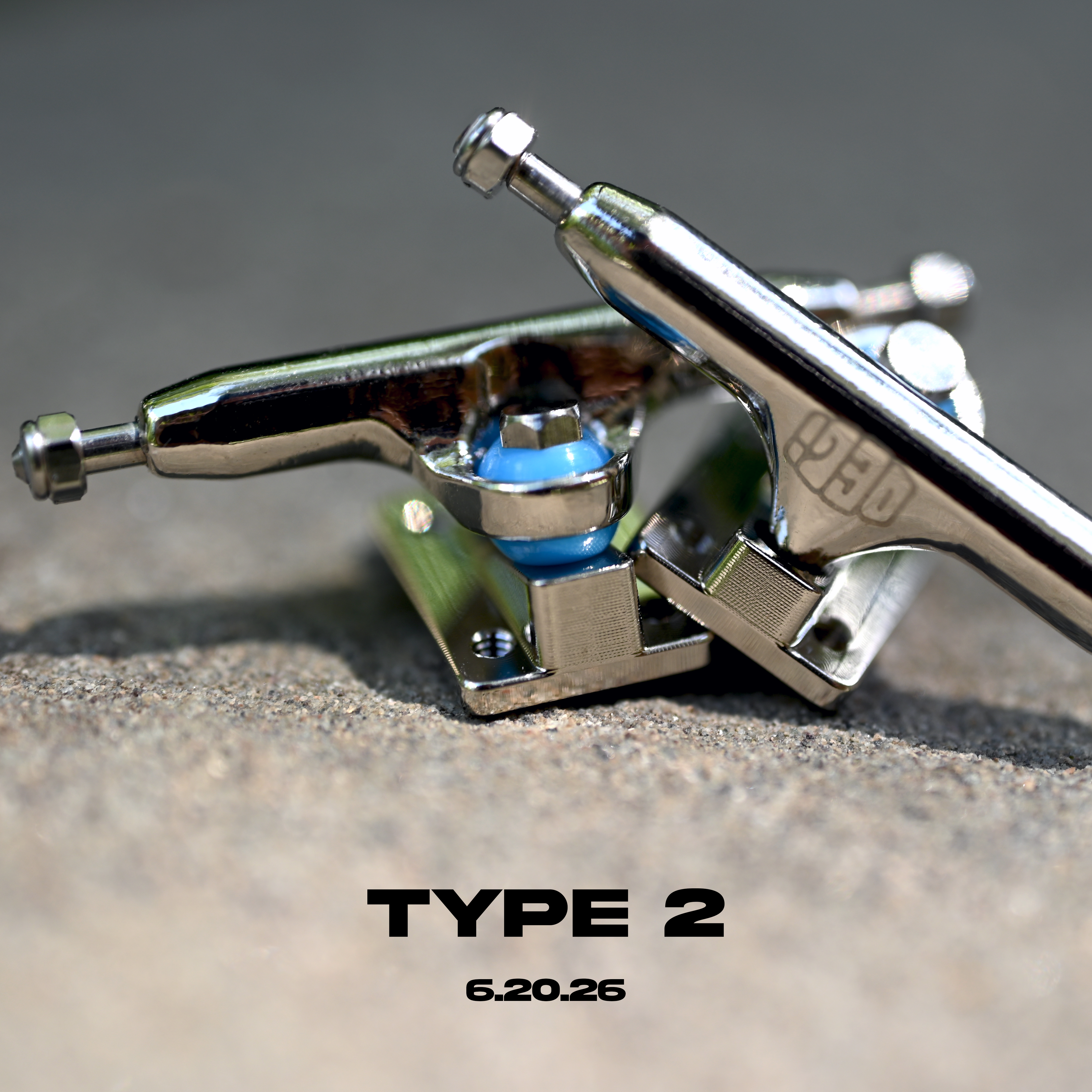 Type 2 Trux by Deli Decks Chrome - Hex Hybrid (34mm) Fingerboard Trucks Deli Decks Slushcult