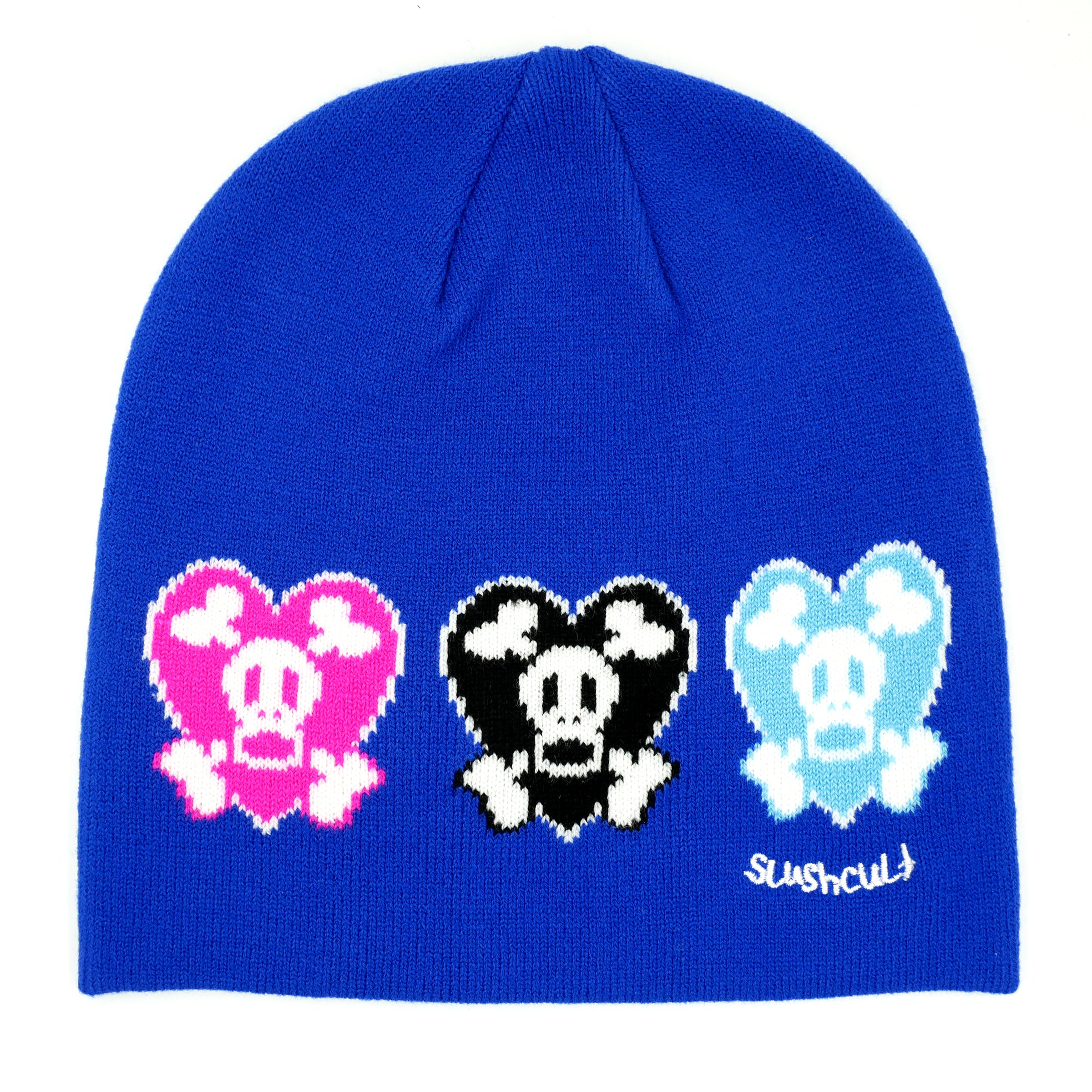 Skurvy Hearts Skull Cap Beanie Beanies Paul Frank Collab    Slushcult