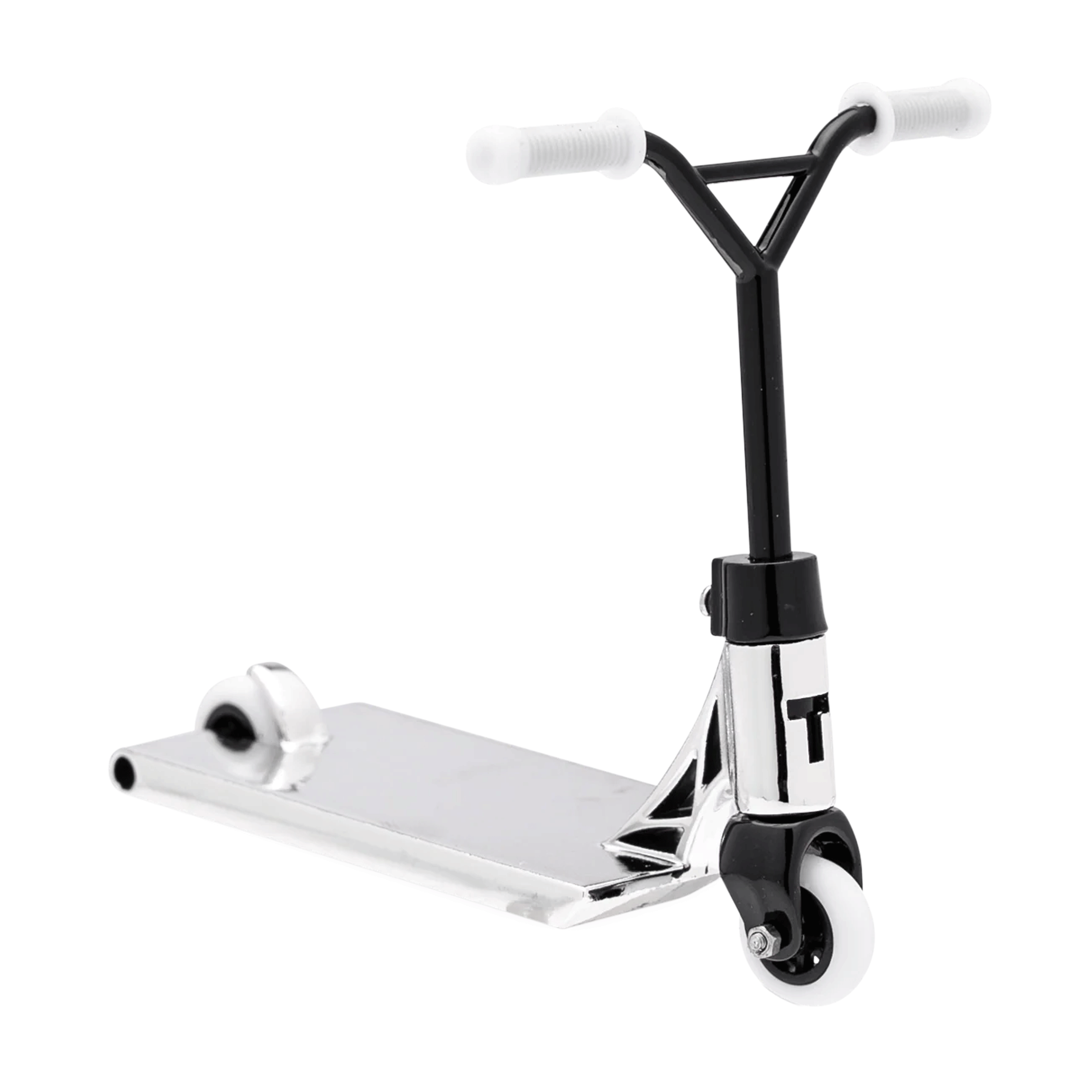 Tail Whip Finger Scooter Complete (Chrome/Silver) Finger Scooters Tail Whip Toys Slushcult