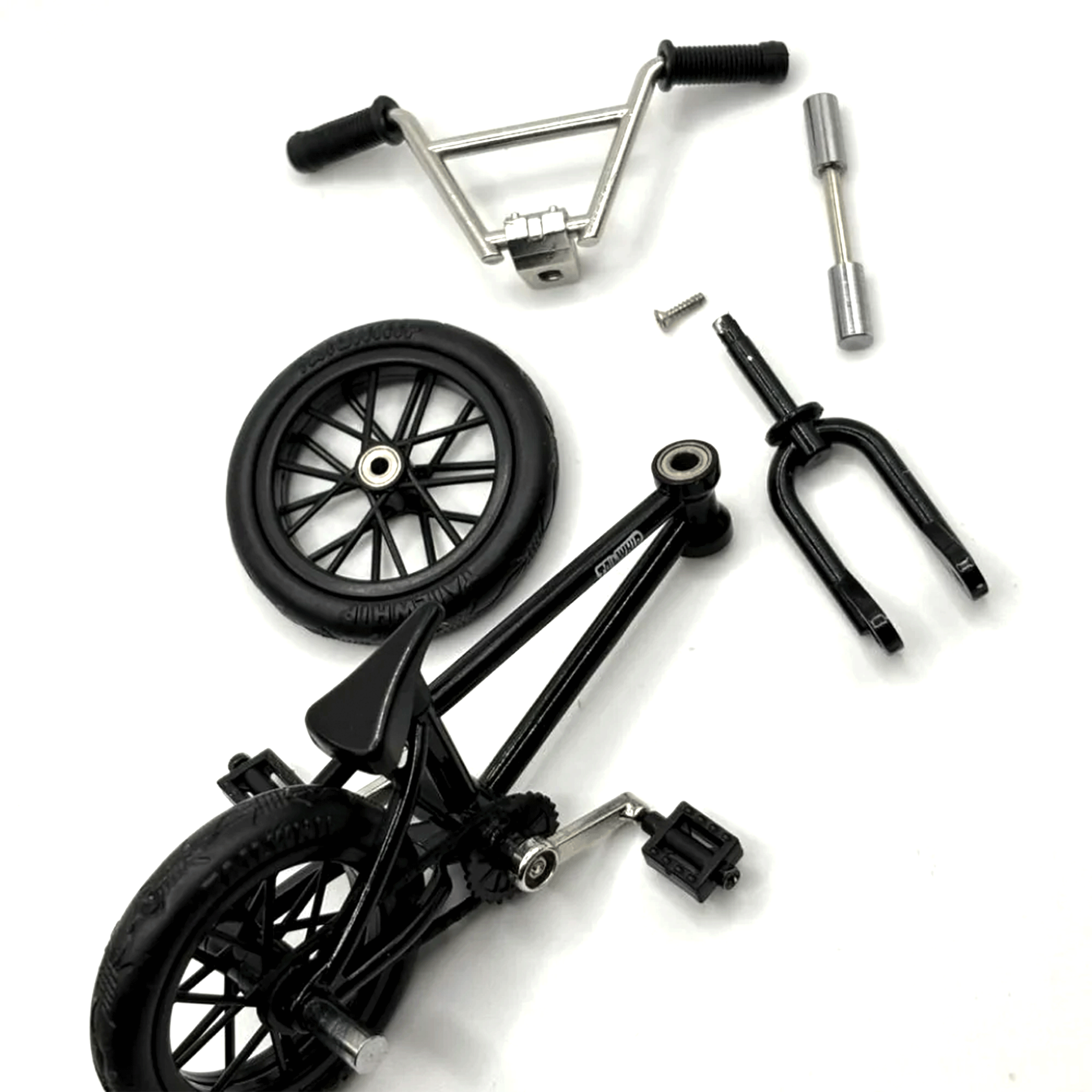 Tail Whip Finger BMX Complete (Black) Finger BMX Tail Whip Toys Slushcult