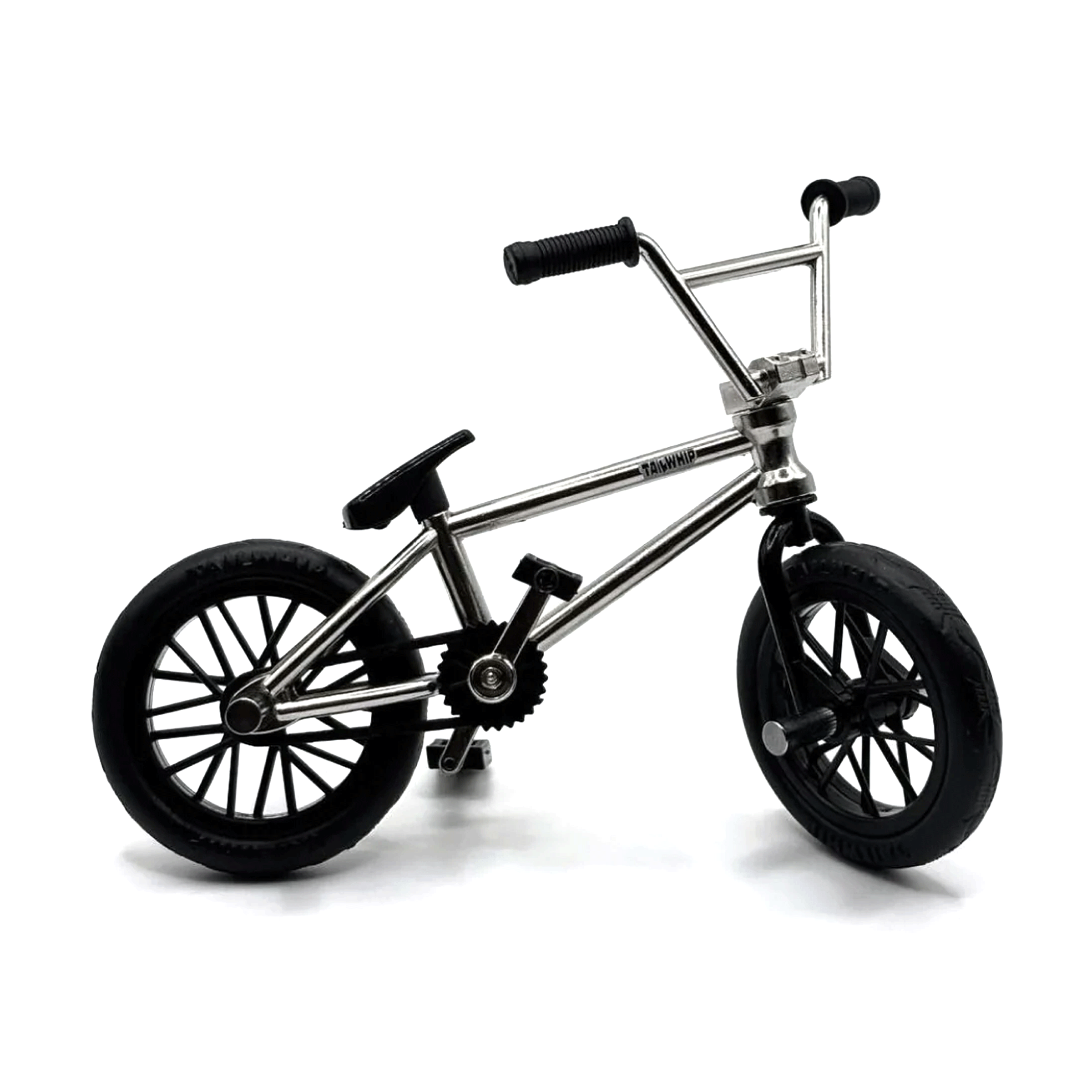 Tail Whip Finger BMX Complete (Chrome/Sliver) Finger BMX Tail Whip Toys Slushcult