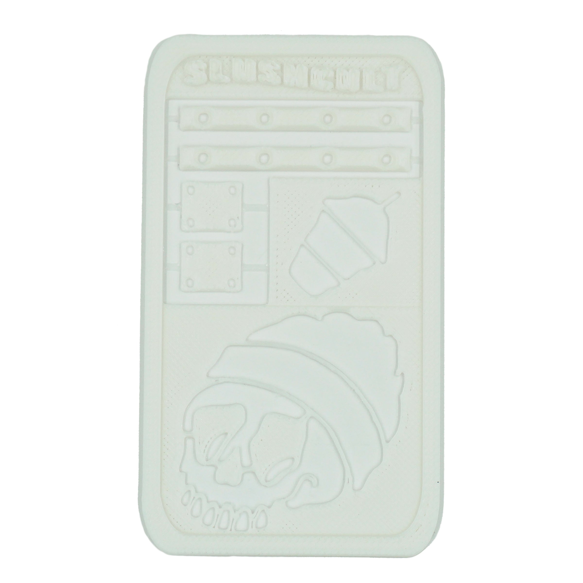 Slushcult x Loosies Speed Shop Risers/Board Rails Kit Fingerboard Accessories Slushcult White   Slushcult