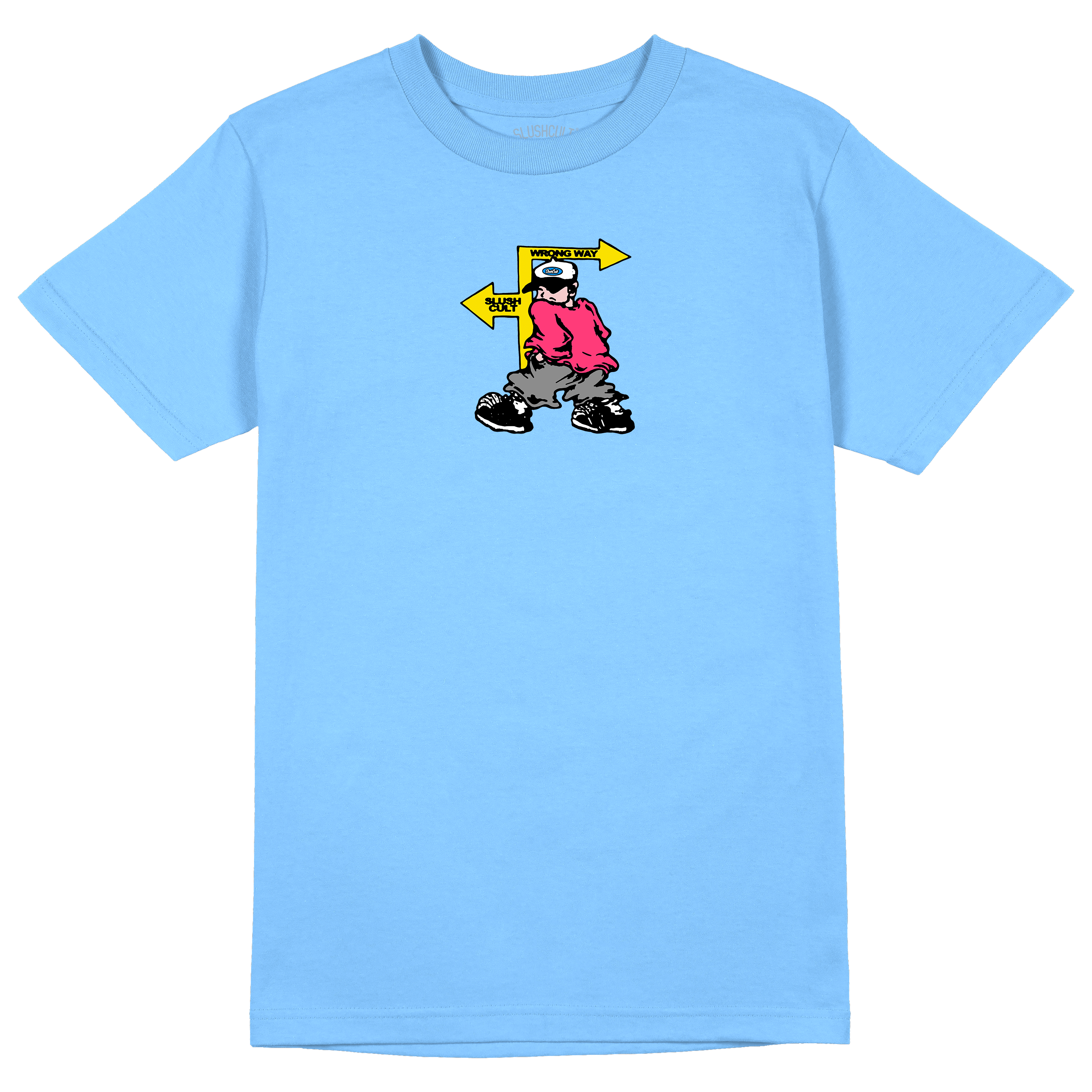 Wrong Way Tee Tees Slushcult Sky S Slushcult