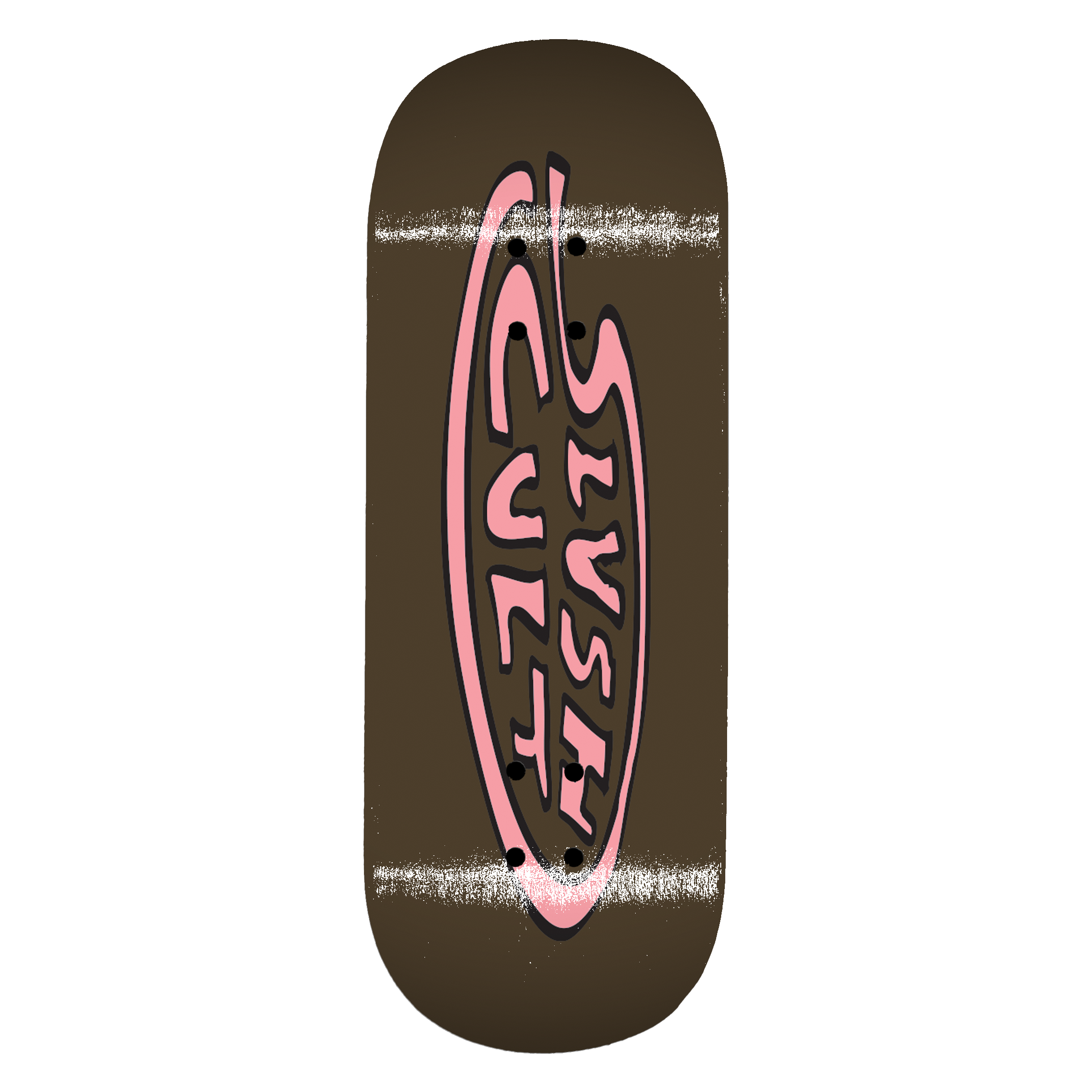 Slushcult "Around The Block" Shop Fingerboard Deck (Brown/Pink) Slushcult x DK Decks Slushcult Slushcult