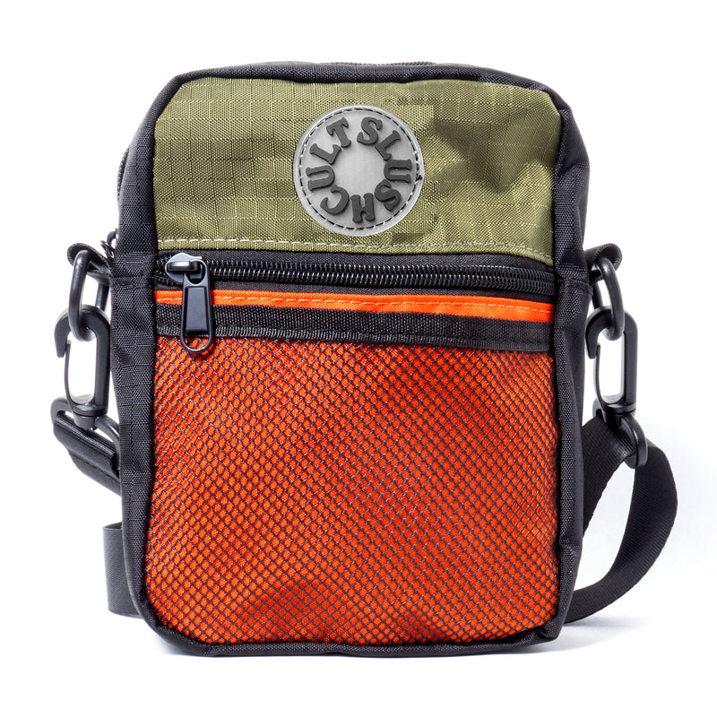 Anywhere Side Bag Ripstop Nylon (Olive/Orange) Accessories Slushcult    Slushcult