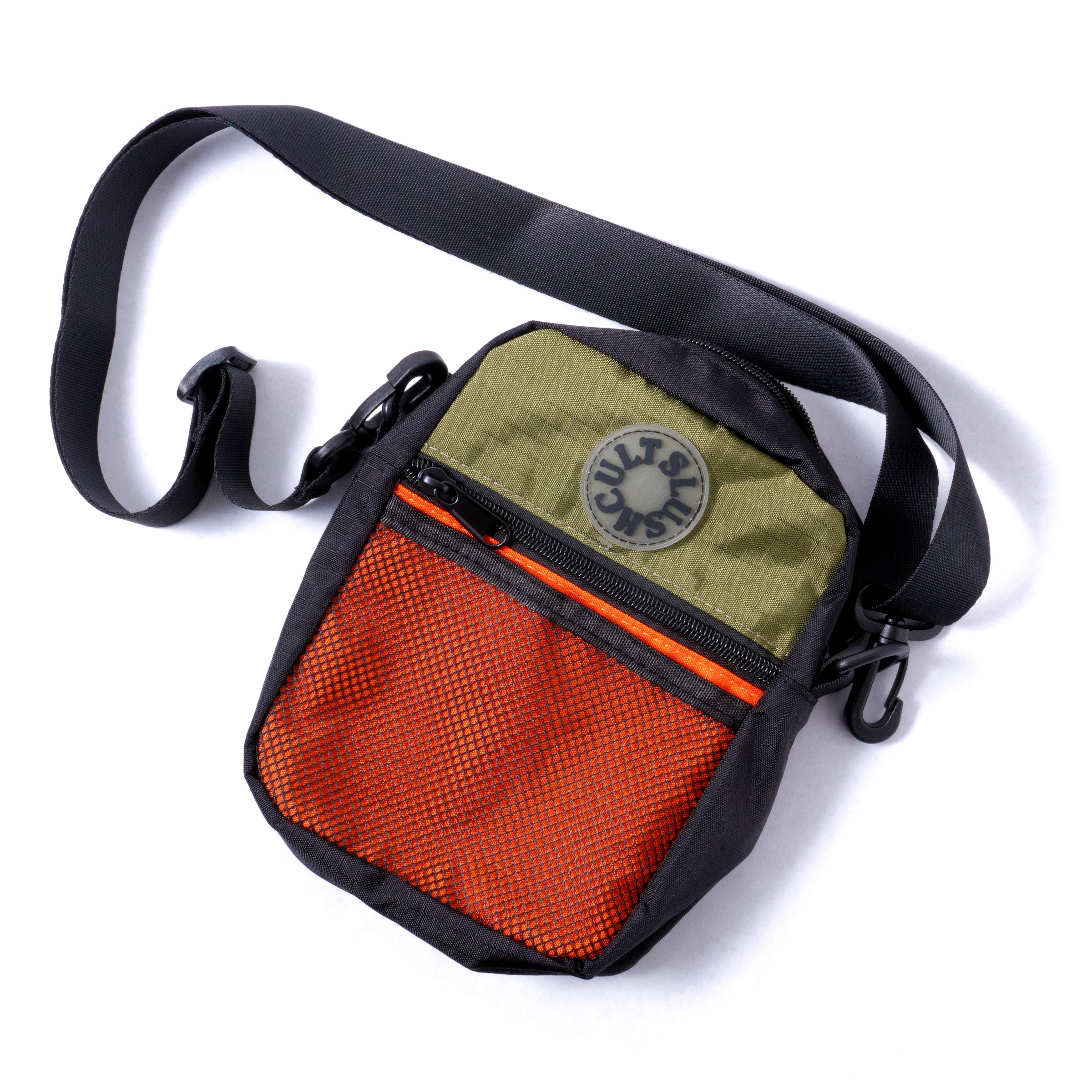 Anywhere Side Bag Ripstop Nylon (Olive/Orange) Bags Slushcult    Slushcult