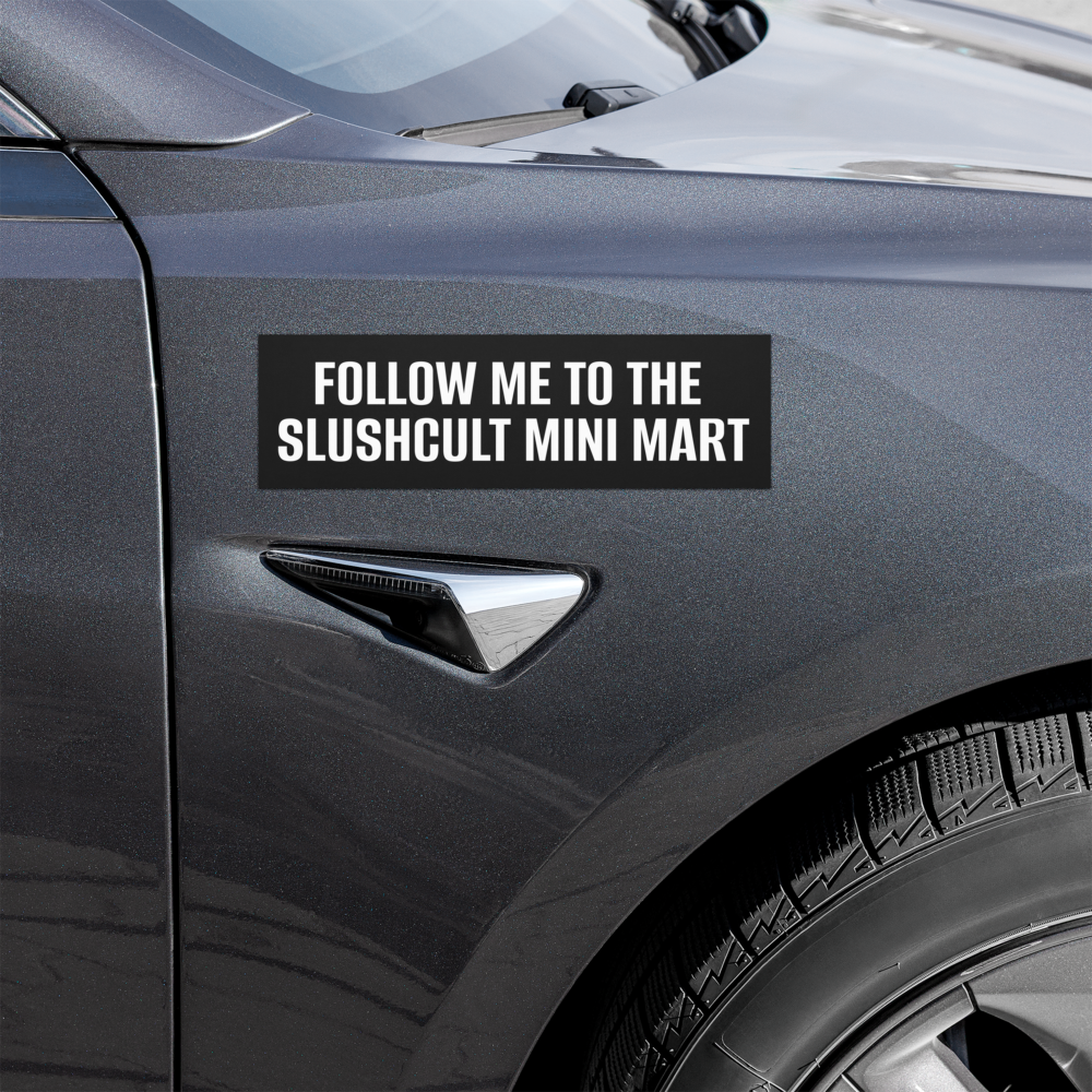 "Follow Me" Bumper Magnet (Black)