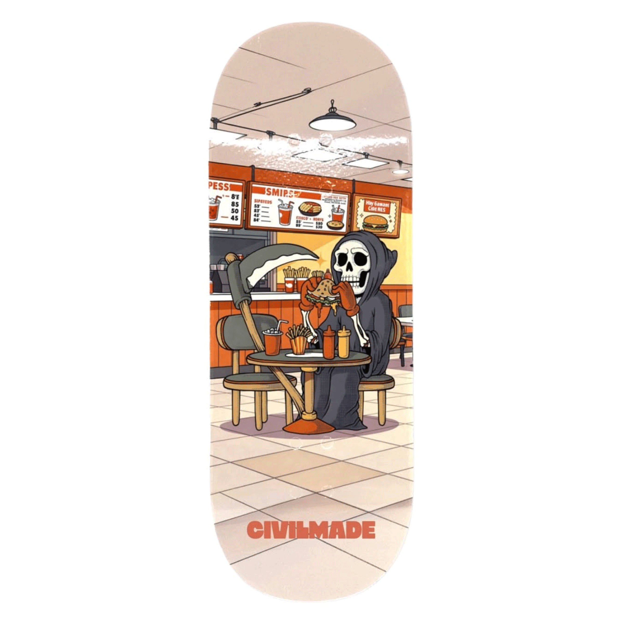 Civilmade "Death Burger" Fingerboard Deck
