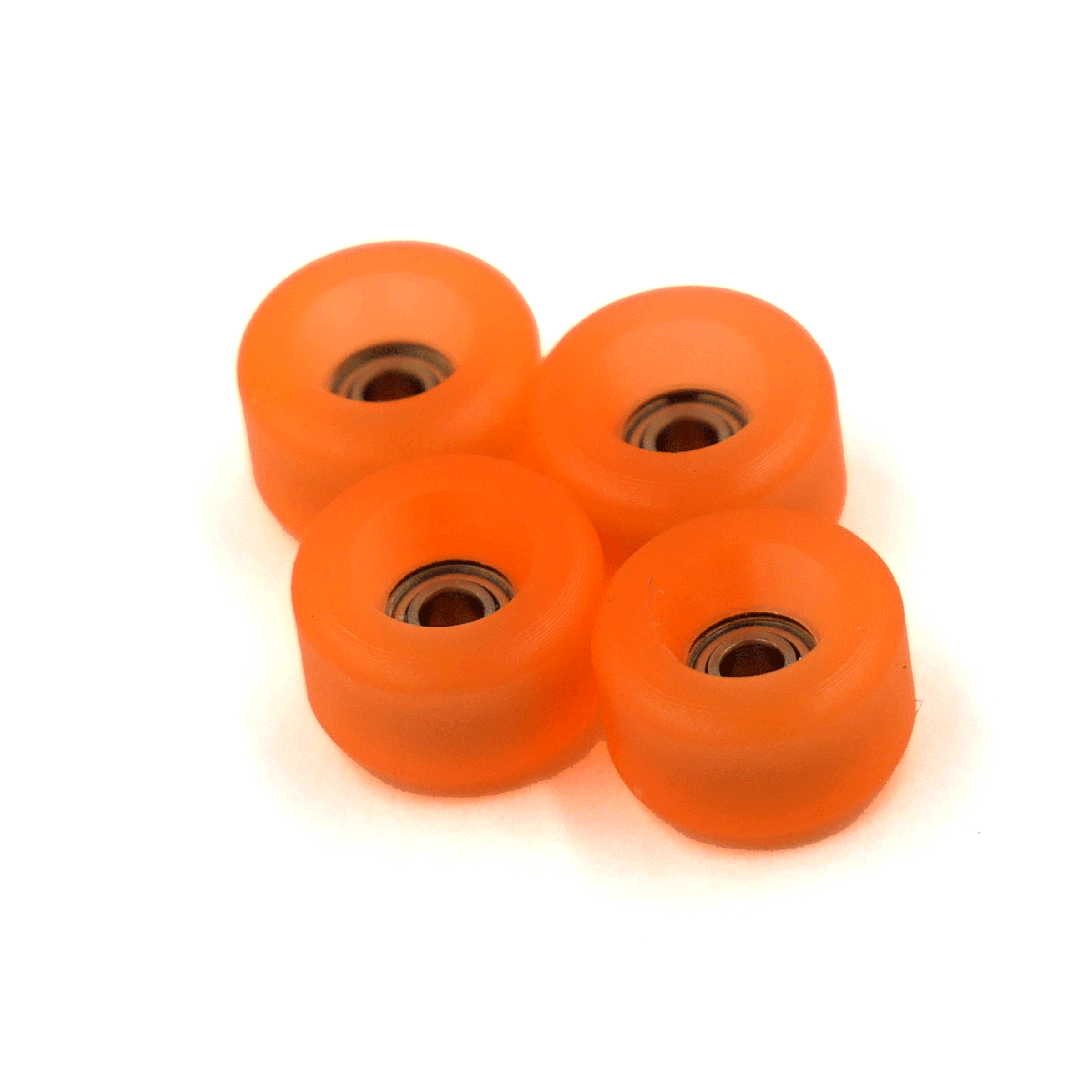 Flatface x Slushcult x Blistered - Blaze Orange (Conical Full) Fingerboard Wheels Flatface Slushcult