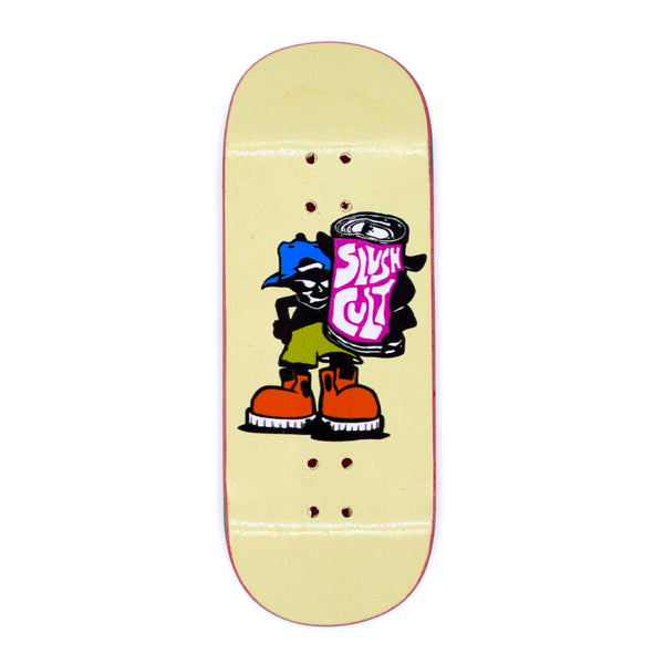 Slushcult "Can O' Whoop Ass" Pro Fingerboard Deck (Cream) MINI Skate Shop Slushcult    Slushcult