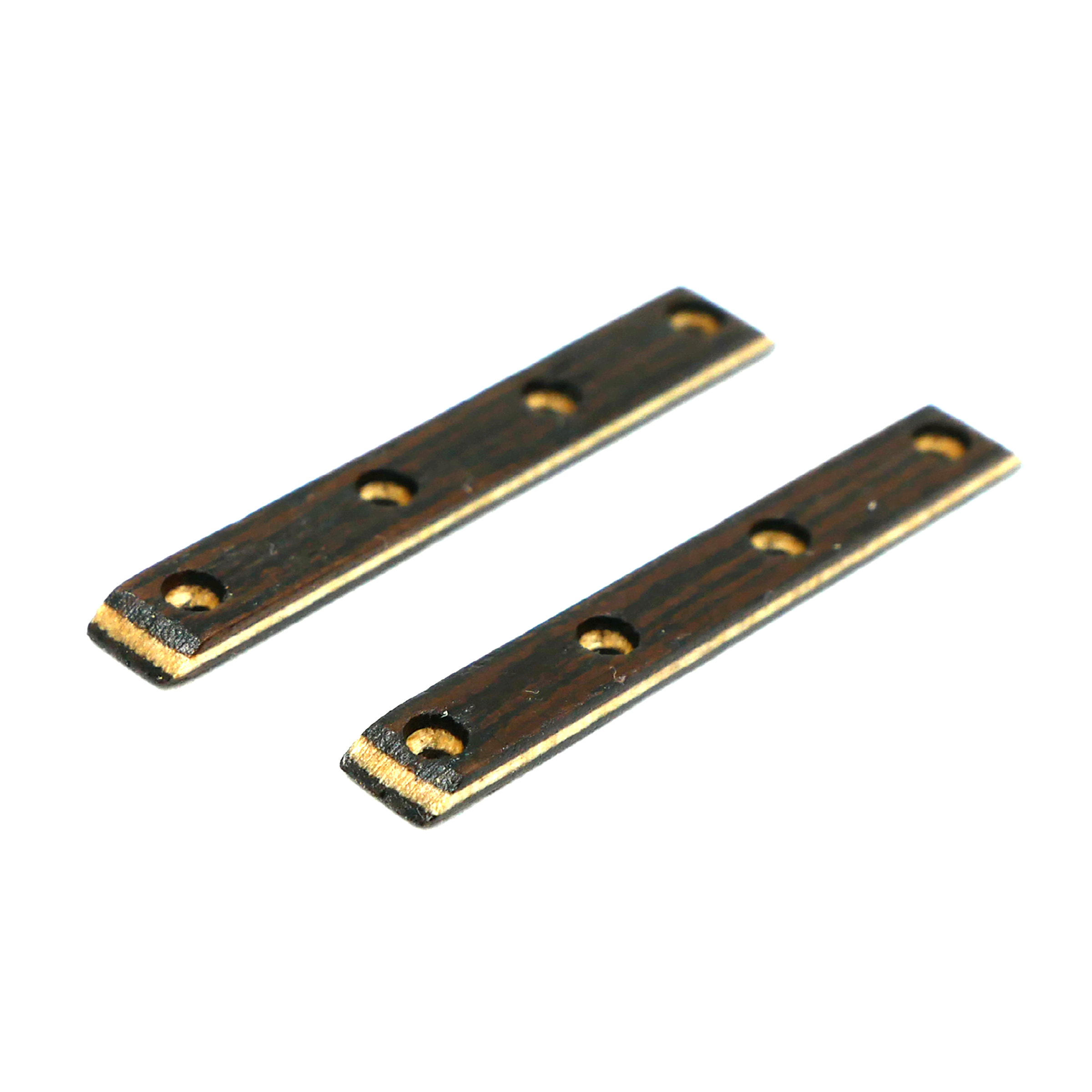 Monorails Wooden Fingerboard Board Rails (Dark Zebrawood) Fingerboard Obstacles Monorails Classic Screws   Slushcult