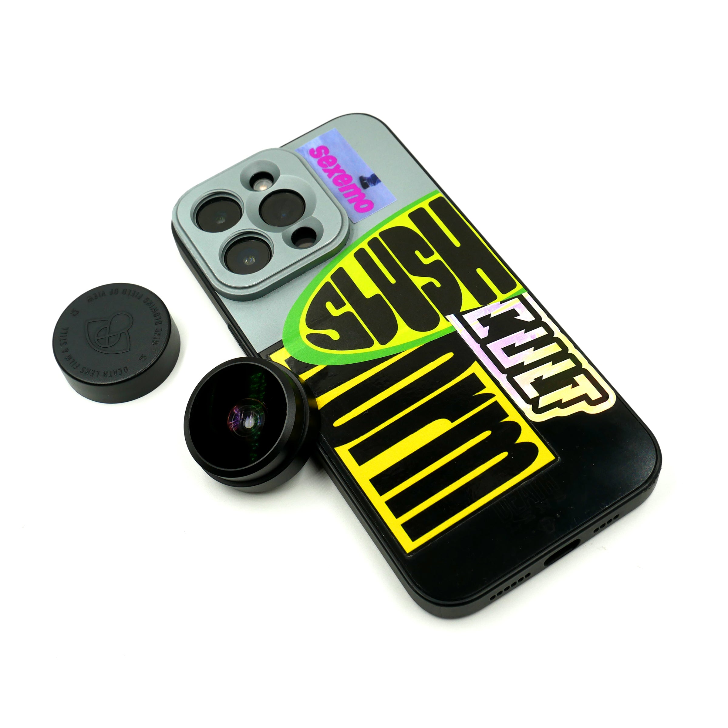 Death Lens iphone 15 Fisheye Lens W/Case lens Death Lens    Slushcult