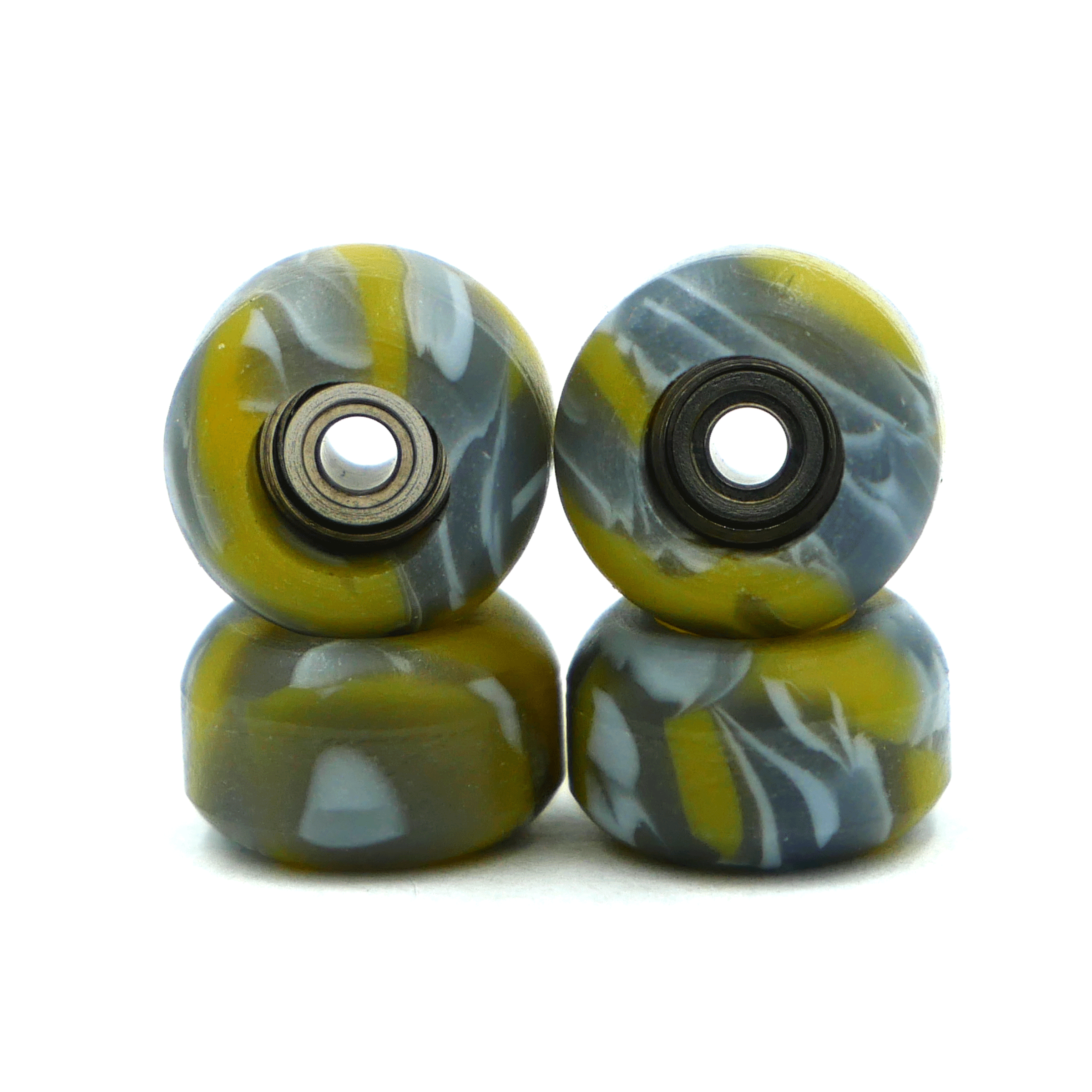 Swirl Grom Wheels (Yellow) Fingerboard Wheels Slushcult Slushcult