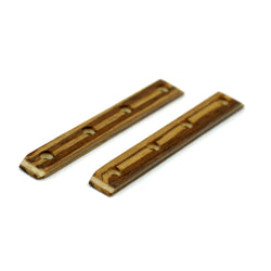 Monorails Wooden Fingerboard Board Rails (Zebrawood) MINI Skate Shop Monorails Classic Screws   Slushcult
