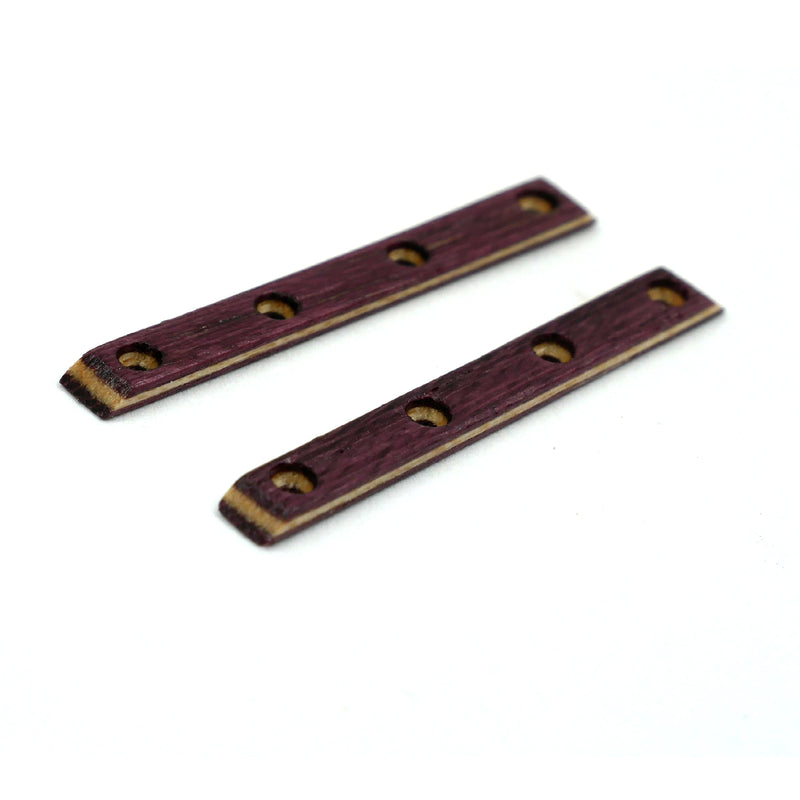 Monorails Wooden Fingerboard Board Rails (Purple) MINI Skate Shop Monorails Classic Screws   Slushcult