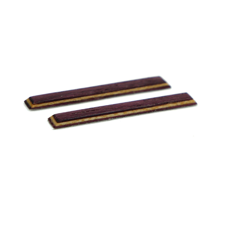Monorails Wooden Fingerboard Board Rails (Purple) MINI Skate Shop Monorails Adhesive (No Screws)   Slushcult