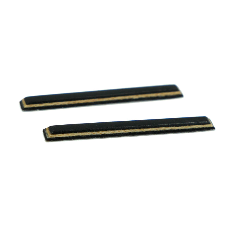 Monorails Wooden Fingerboard Board Rails (Black) MINI Skate Shop Monorails Adhesive (No Screws)   Slushcult