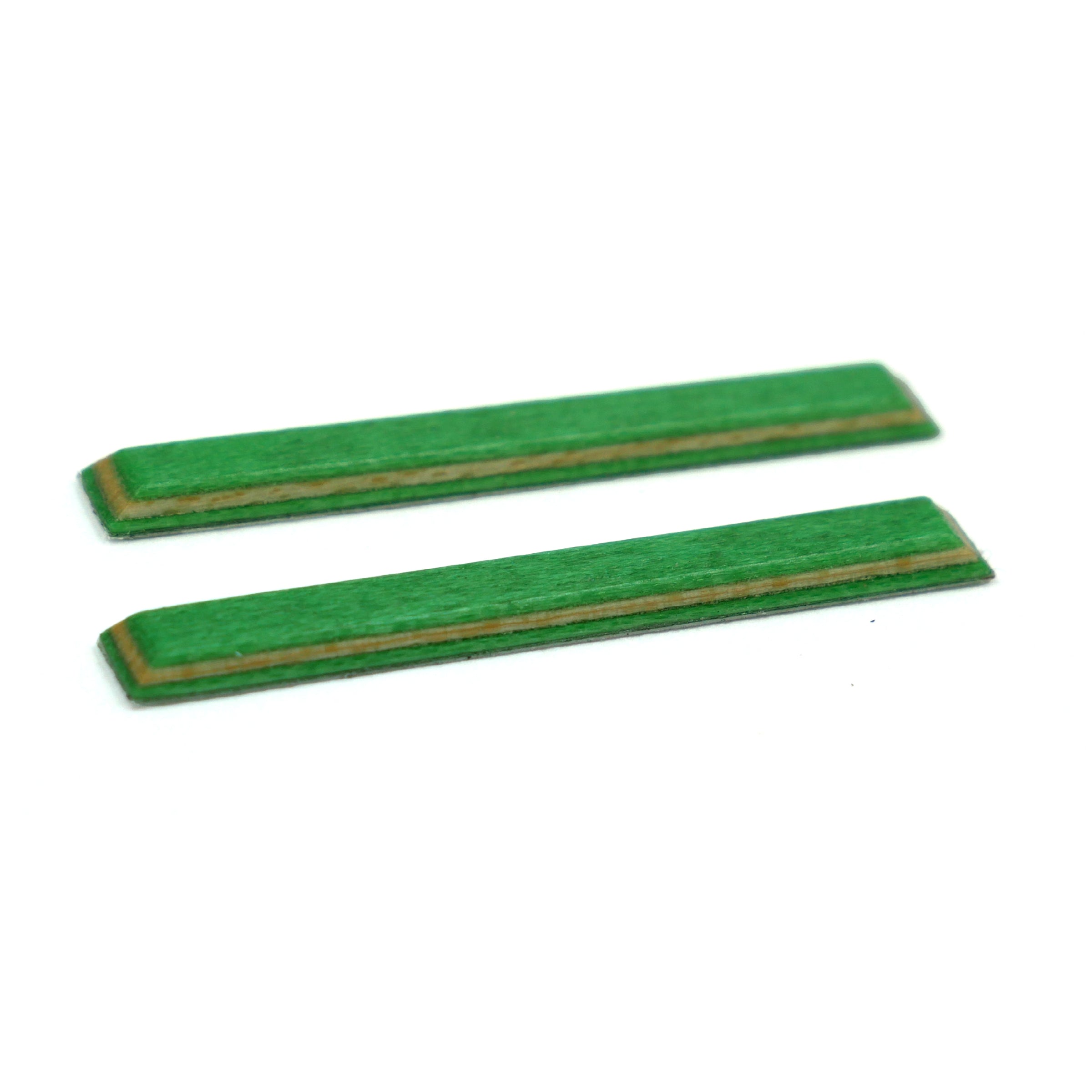 Monorails Wooden Fingerboard Board Rails (Green) Fingerboard Obstacles Monorails Adhesive (No Screws)   Slushcult