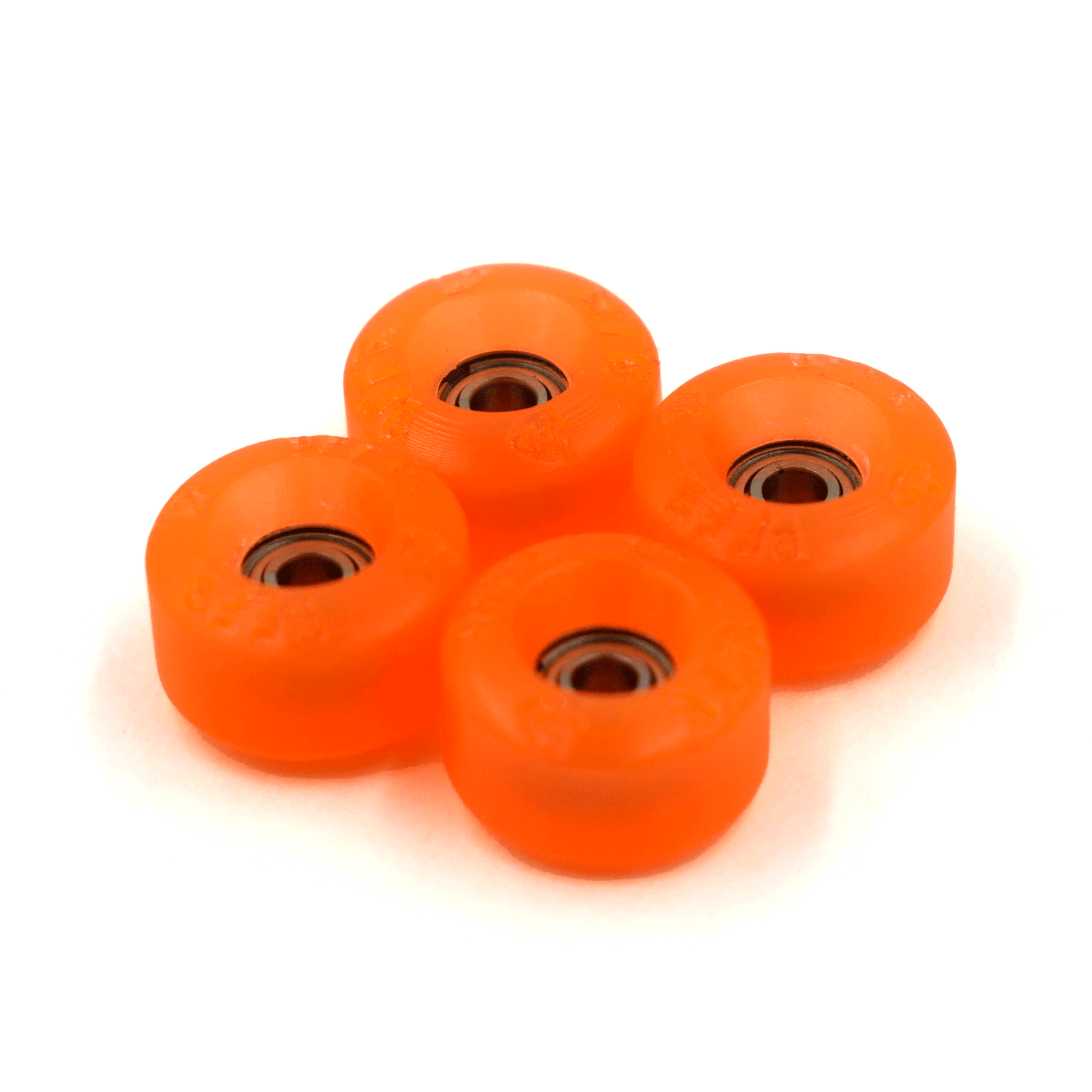 Flatface x Slushcult x Blistered - Blaze Orange (FF V3) Fingerboard Wheels Flatface Slushcult