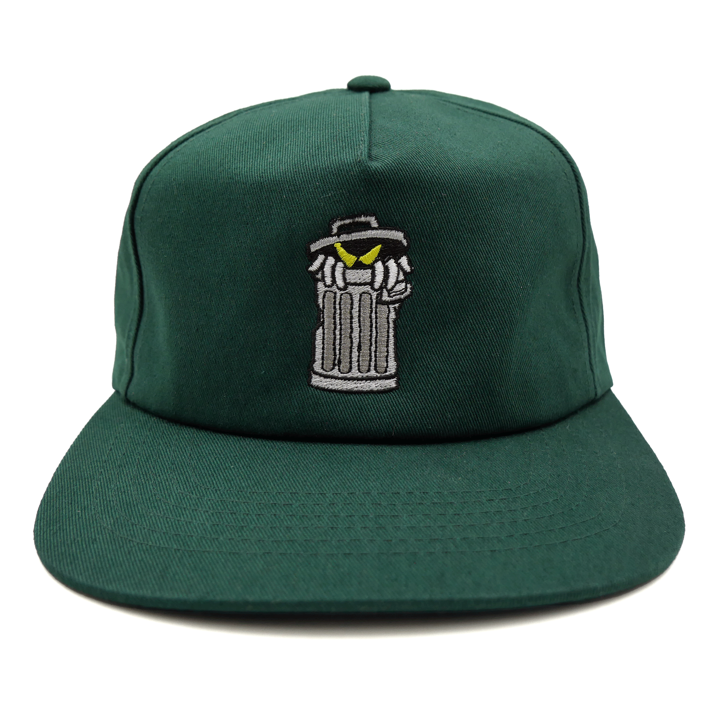 Trash 5 Panel Hat (Forrest Green) Headwear Slushcult Slushcult