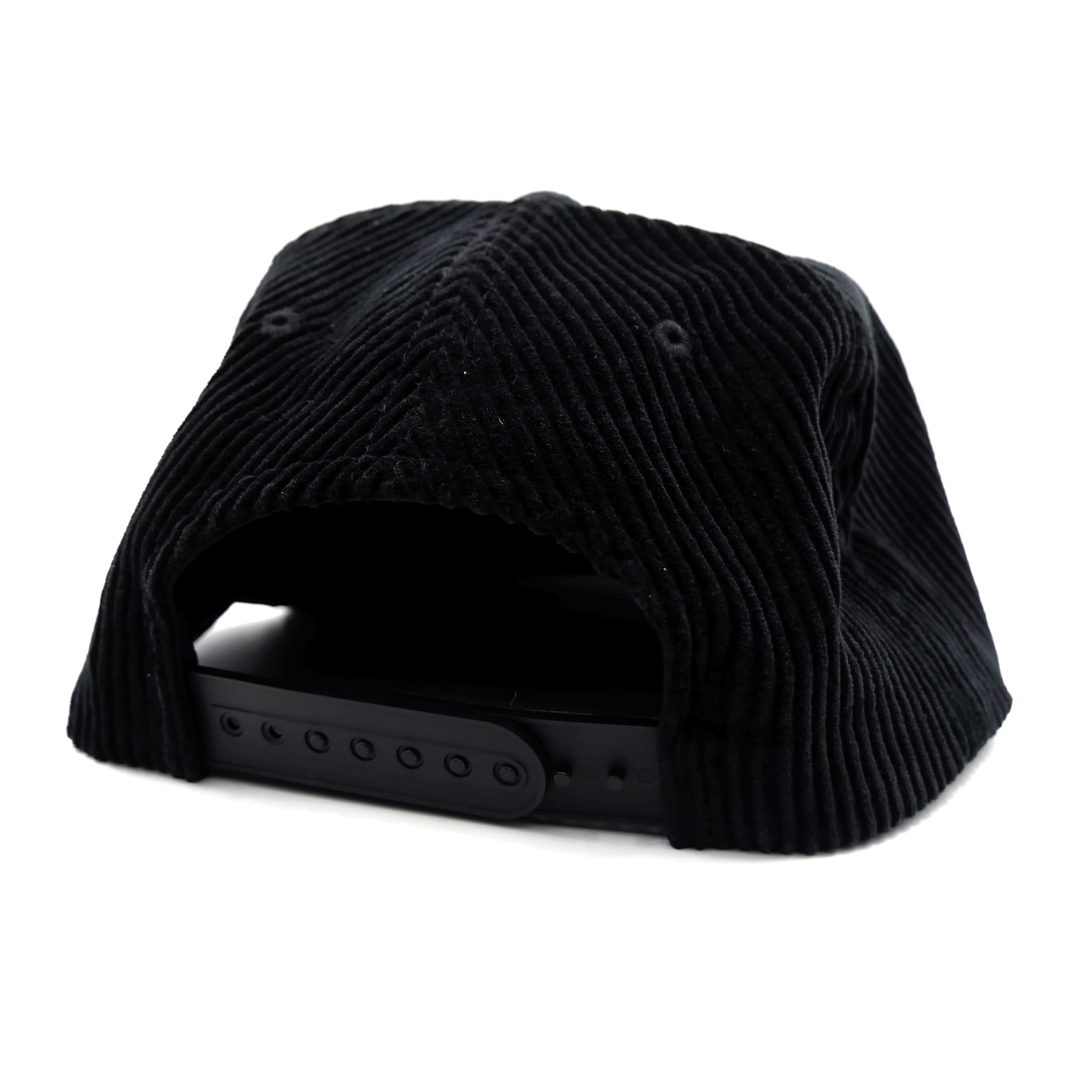 Hydrant 5 Panel Corduroy Hat (Black) Headwear Slushcult Slushcult