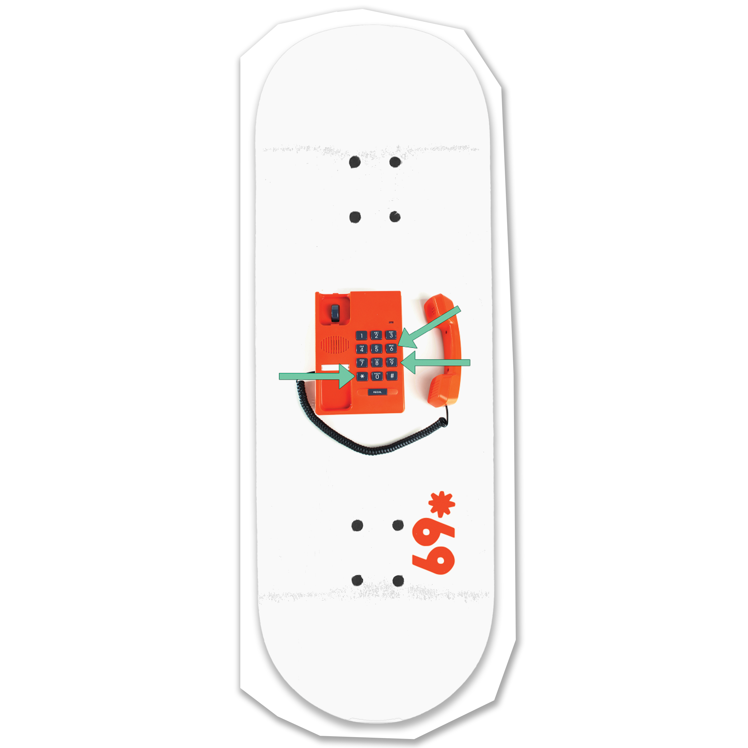 Dial *69 "Instructions" Fingerboard Deck