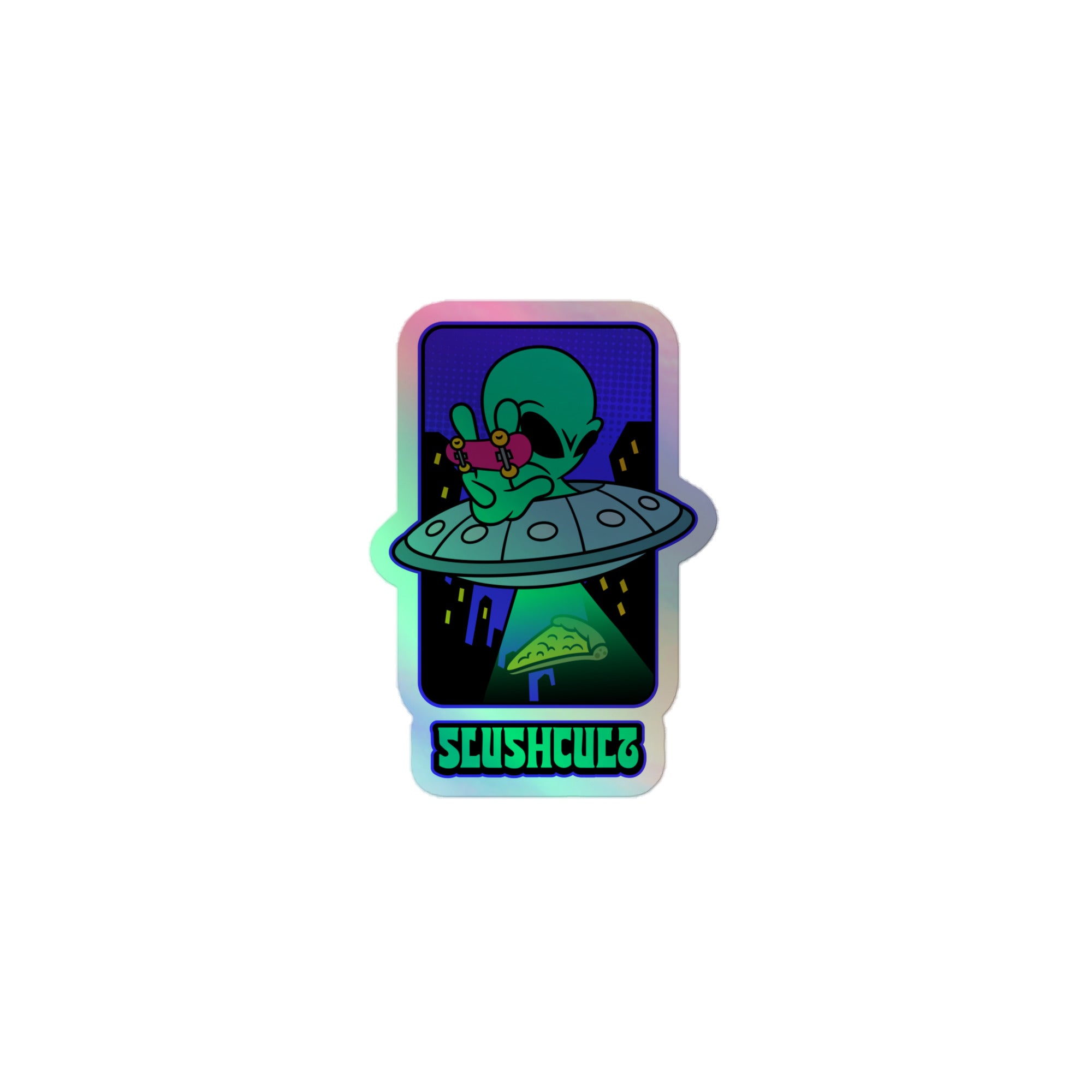 ALIEN HOLOGRAPHIC STICKER Slushcult Default Title Slushcult