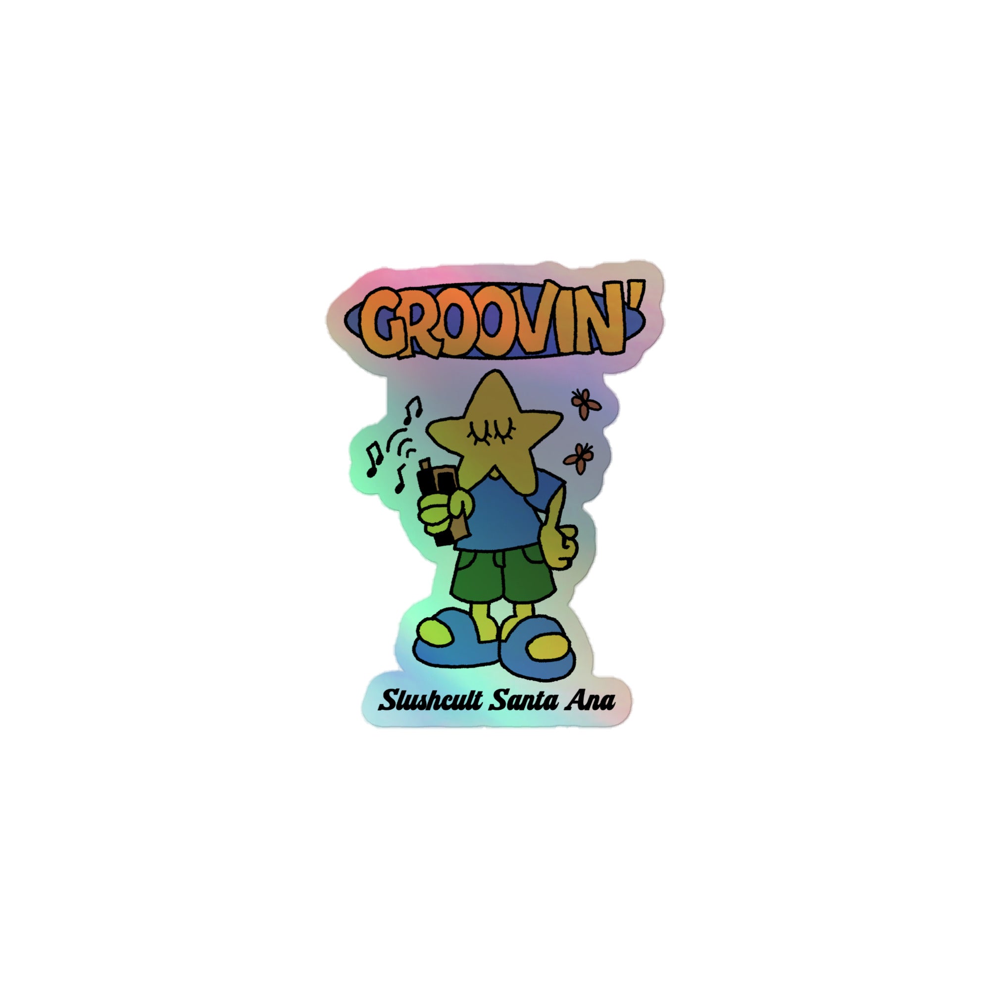 GROOVIN HOLOGRAPHIC STICKER Slushcult Default Title Slushcult