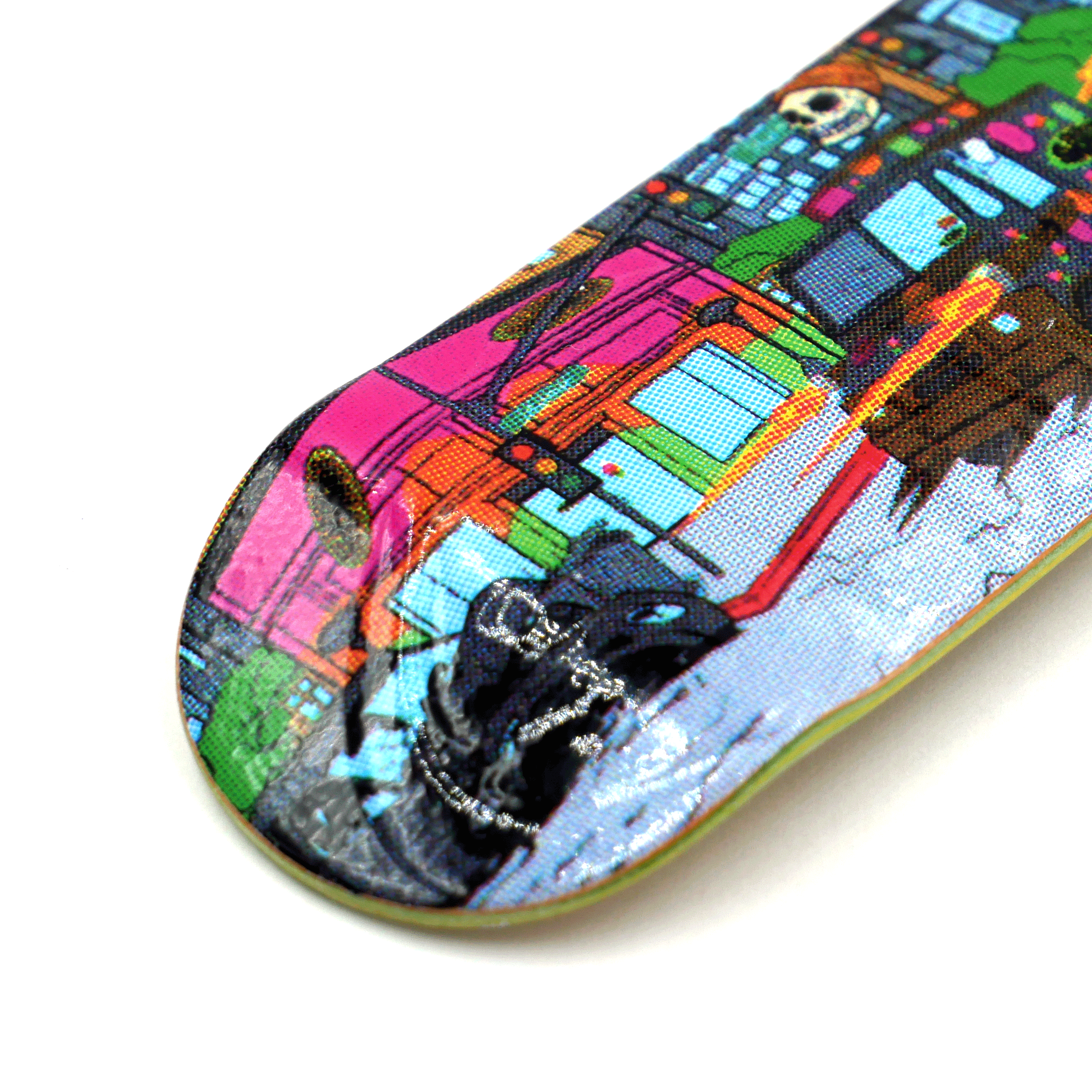 Slushcult x Kalye "Twisted" Embossed Fingerboard Deck Fingerboard Decks Kalye Decks 34mm Slushcult