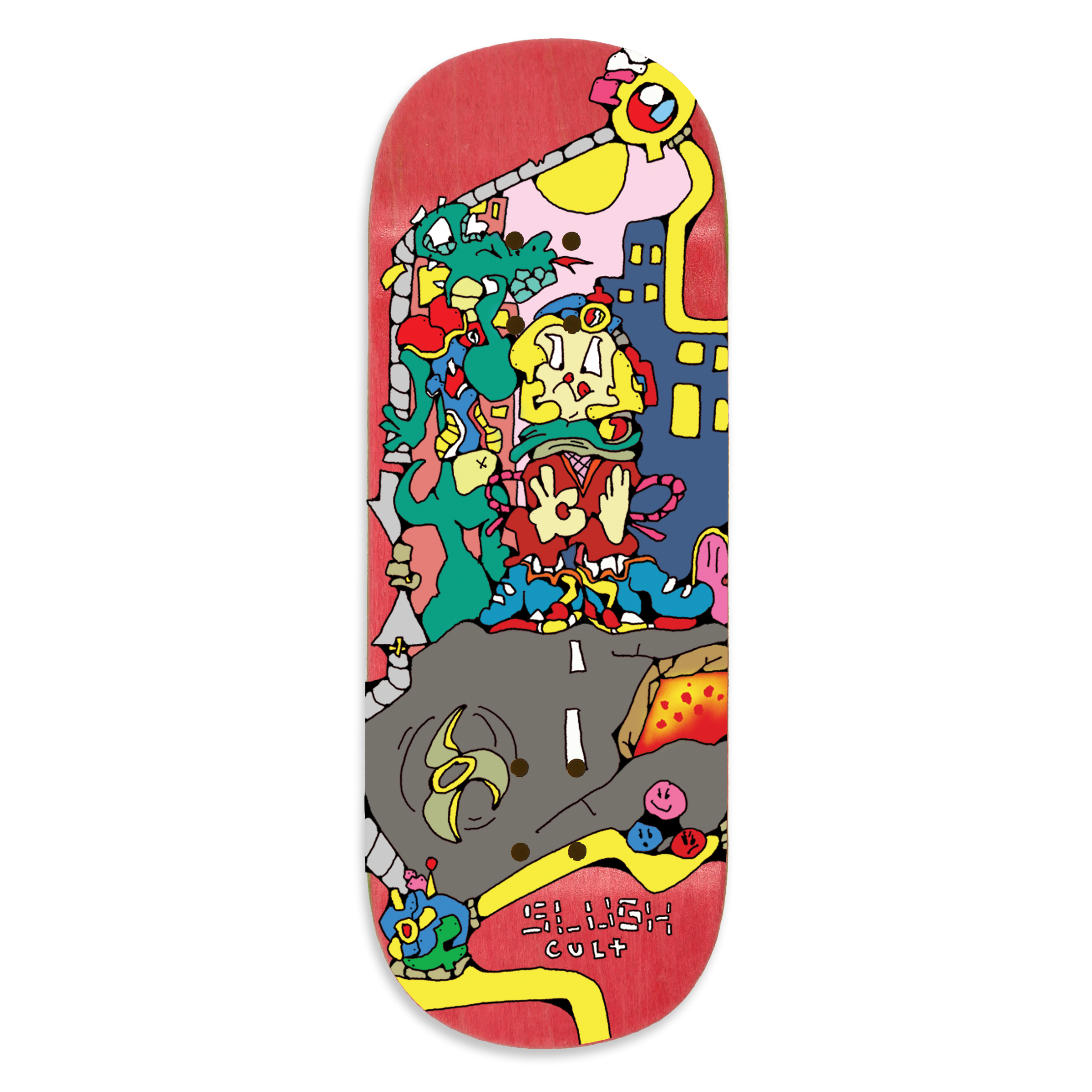 Slushcult  "Streets" Shop Fingerboard Deck (Clear)