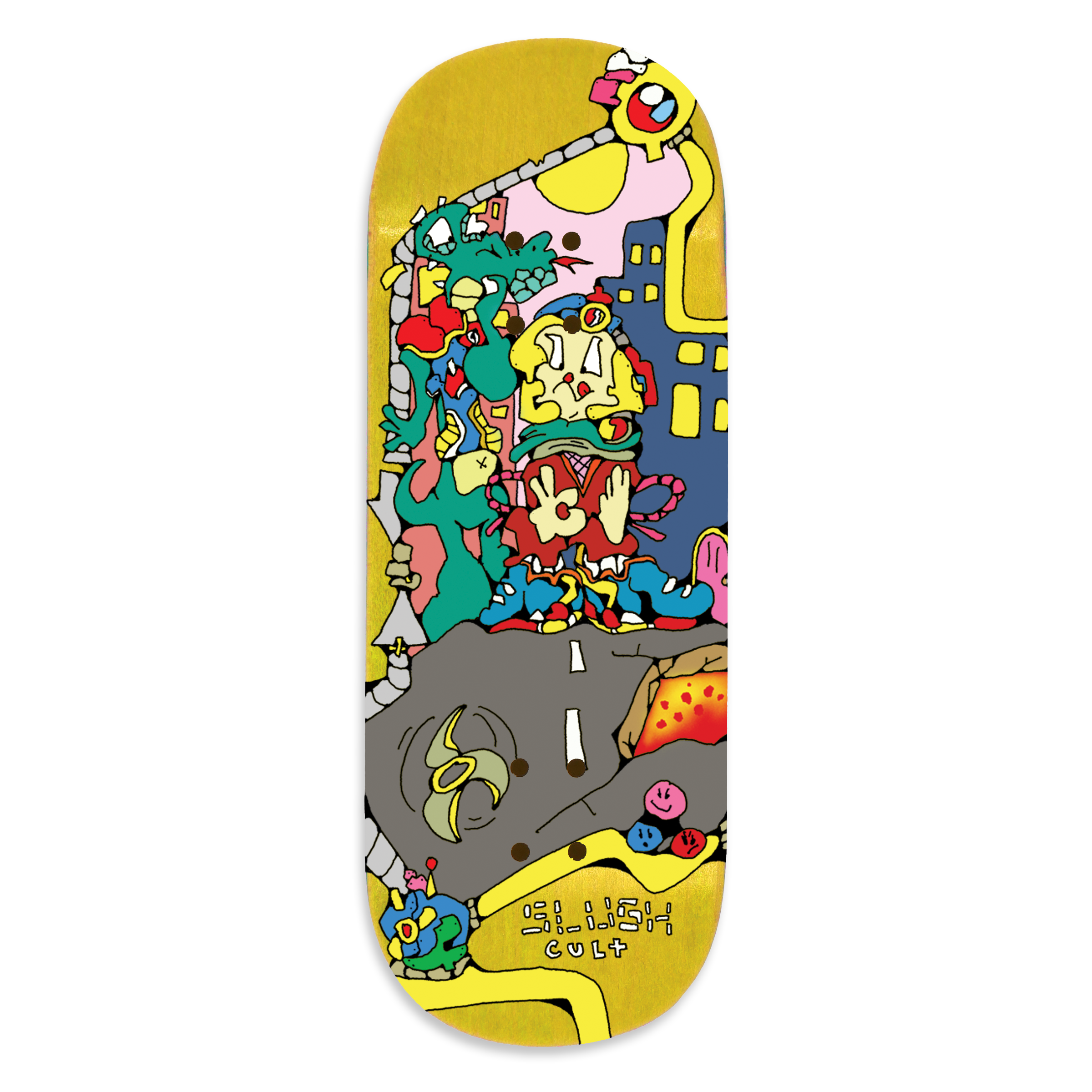 Slushcult  "Streets" Shop Fingerboard Deck (Clear)