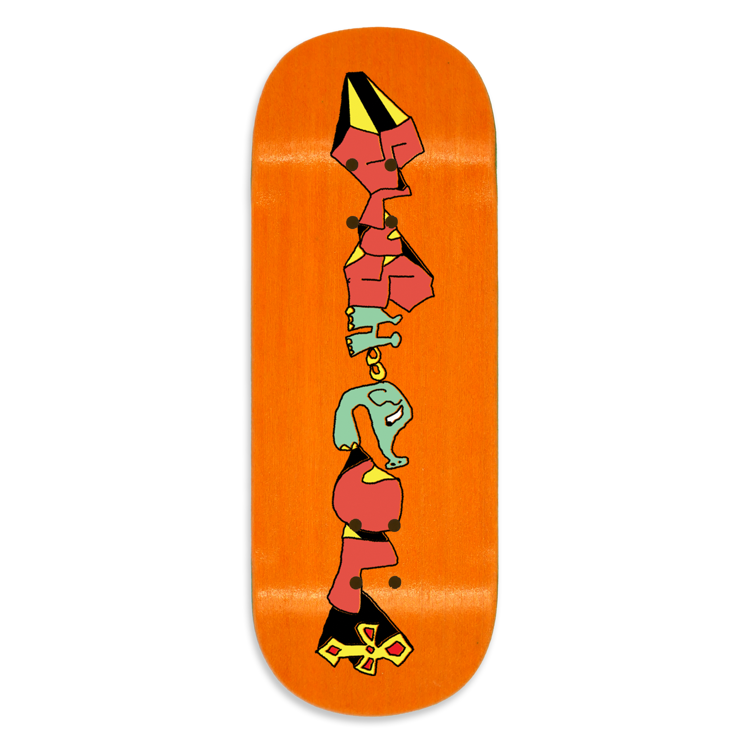 Slushcult  "Letters" Shop Fingerboard Deck (Clear)