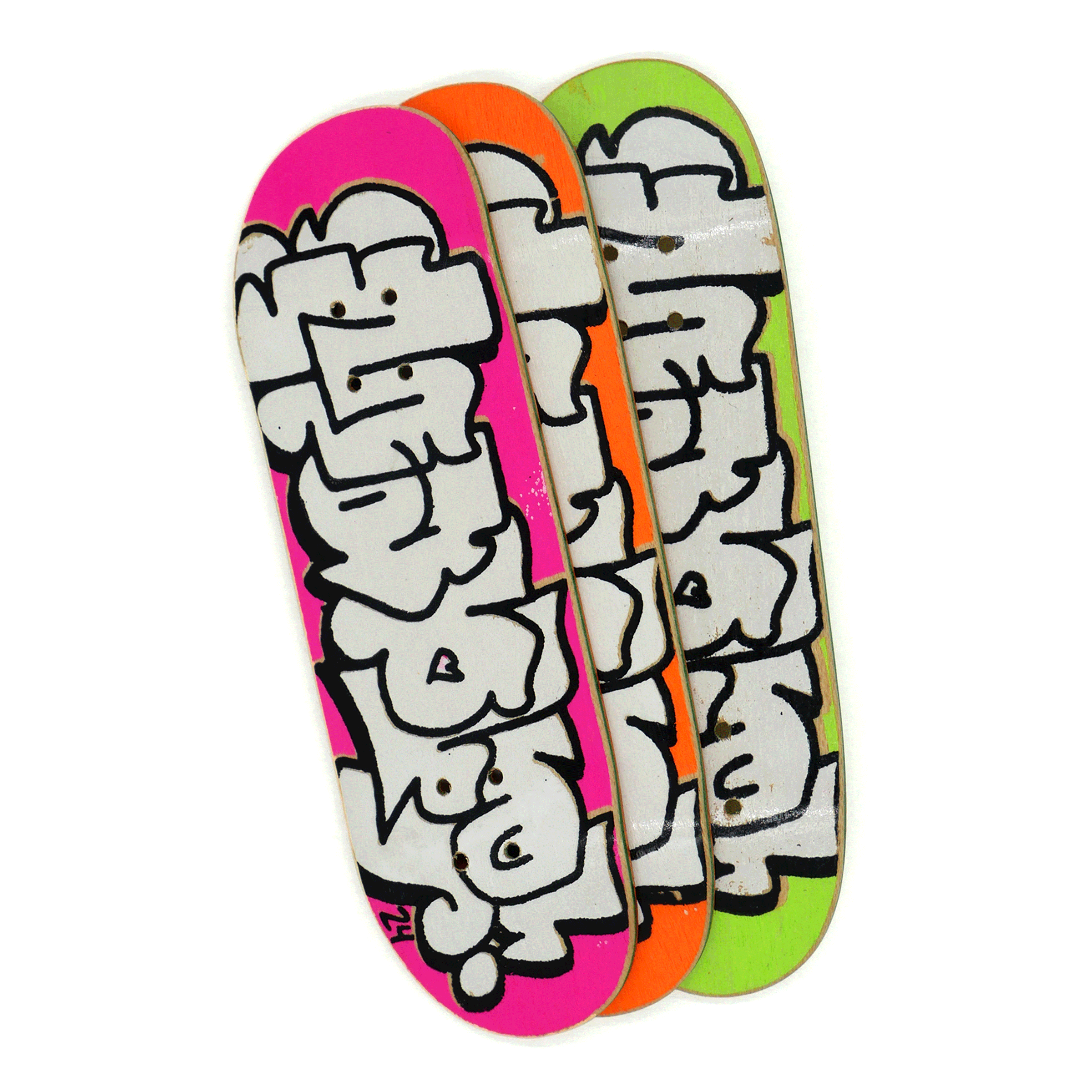 Maple Leaf x Slushcult Silk Screened Deck Fingerboard Decks Maple Fingerboards Slushcult