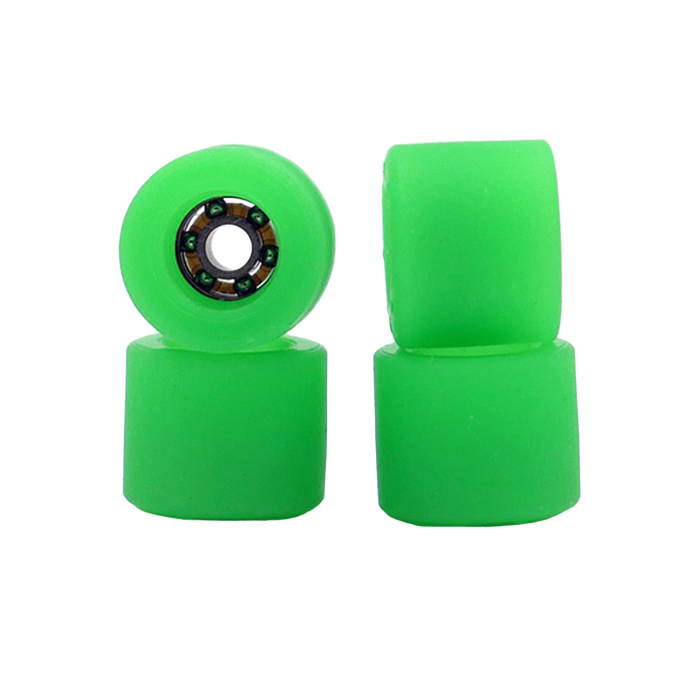 "Cores" by Nando's Wheels (Neon Green) *Shieldless* Fingerboard Wheels Nando's Slushcult