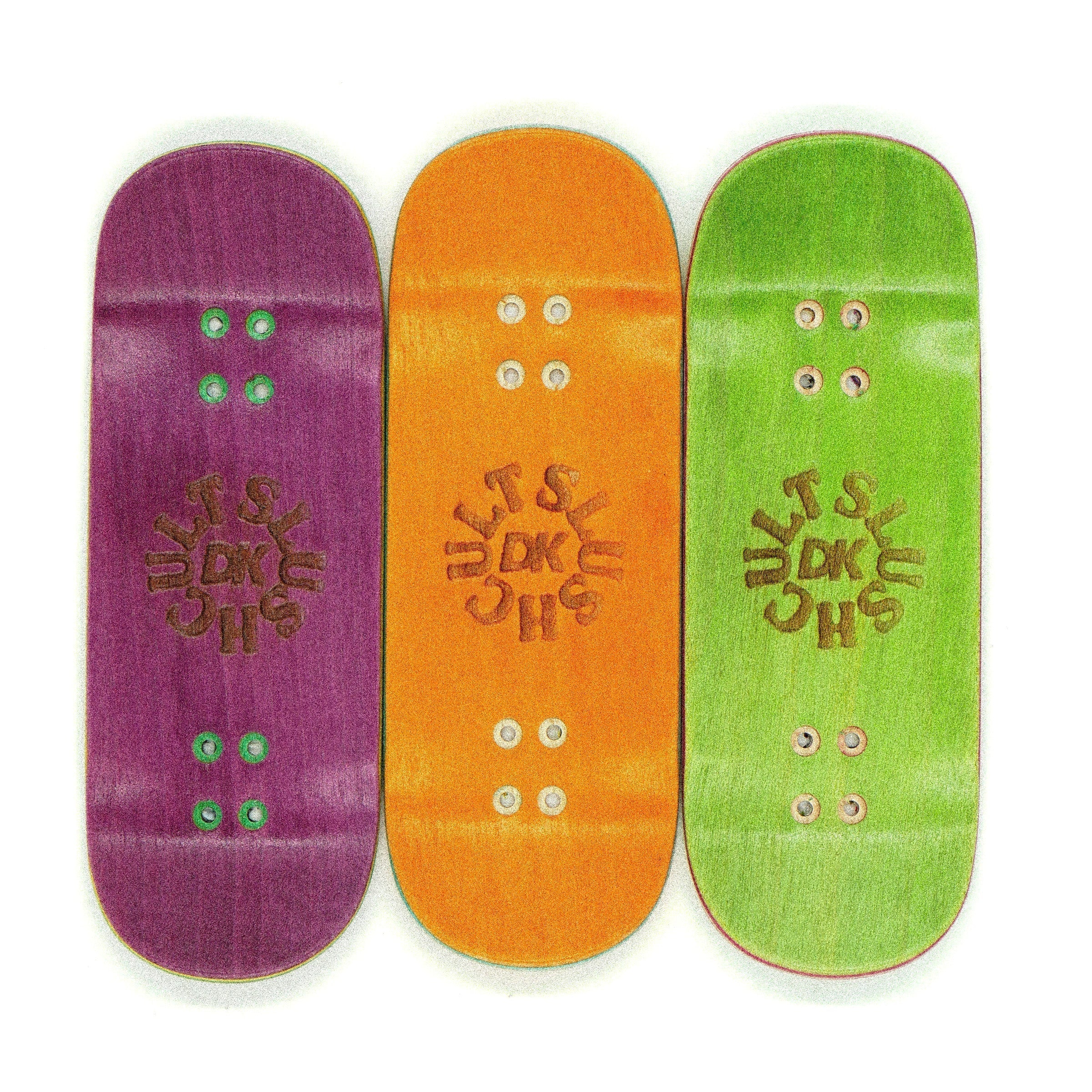 Slushcult "Warped" Shop Fingerboard Deck (Green) MINI Skate Shop Slushcult    Slushcult
