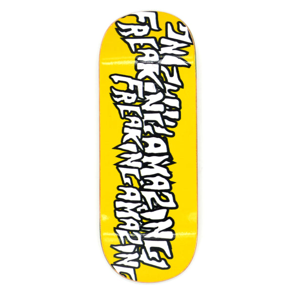 Slushcult "Freaking Amazing V2" Pro Fingerboard Deck (Yellow) MINI Skate Shop Slushcult    Slushcult