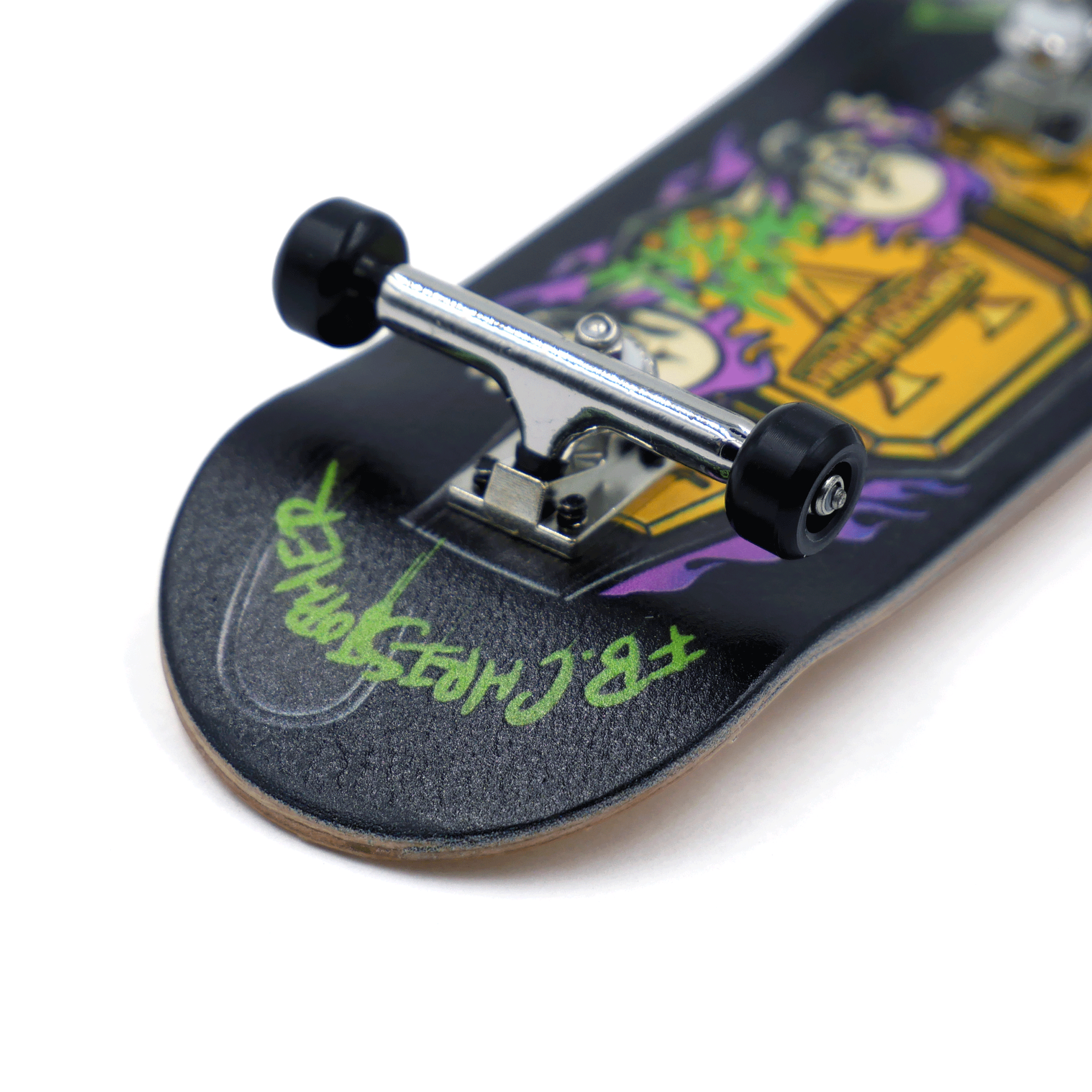 Slushcult Grom Series Fingerboard Complete - Shredder Mania Black Fingerboard Completes Slushcult Slushcult