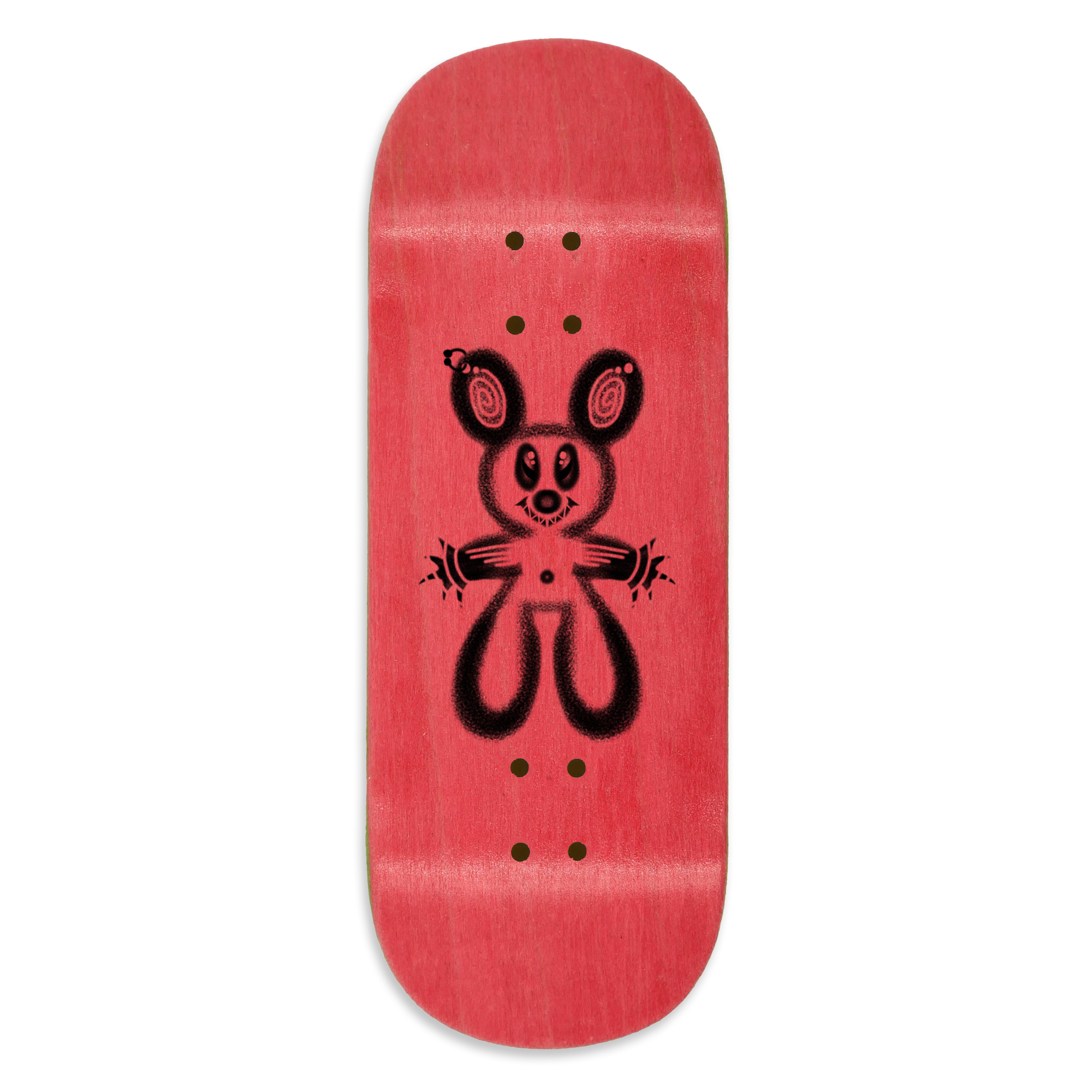 Slushcult x Ollie "Bear" Shop Fingerboard Deck (Clear) Slushcult x DK Decks Slushcult Slushcult