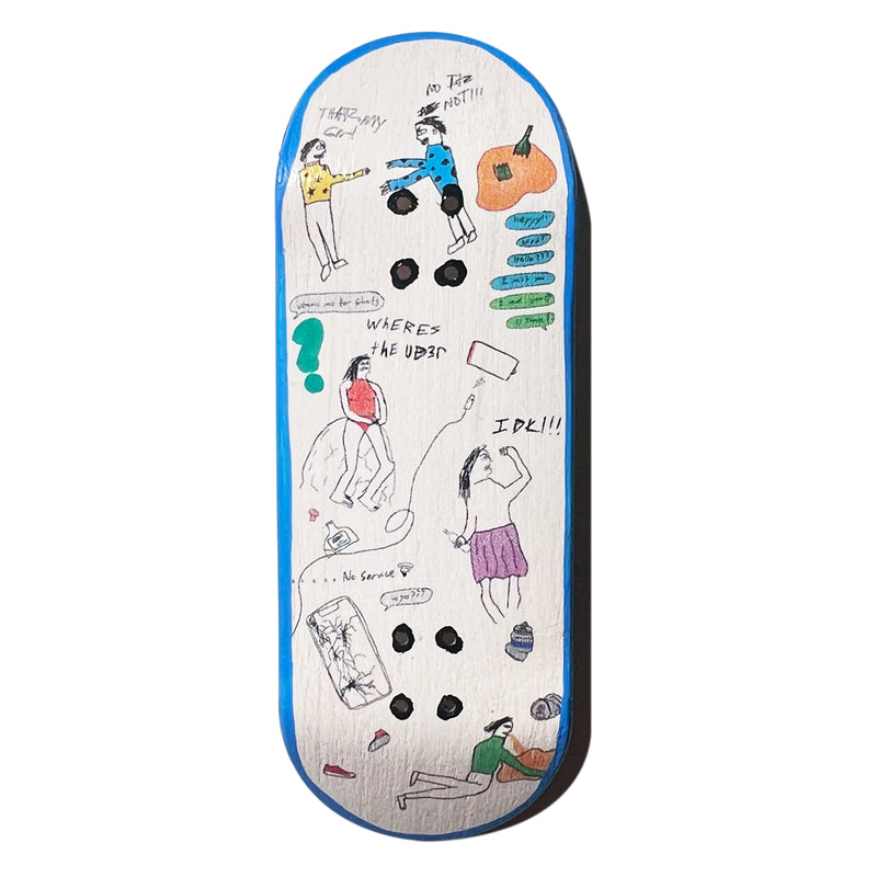 Paint "Crash" Pro Fingerboard Deck MINI Skate Shop Paint    Slushcult