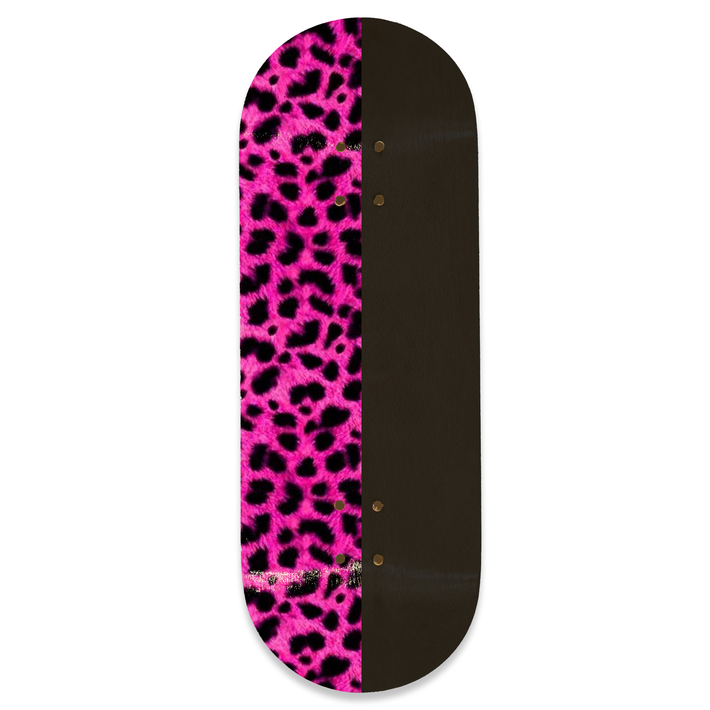 Awful "Pink Leopard Split" Fingerboard Deck Fingerboard Decks Awful Fingerboards Slushcult
