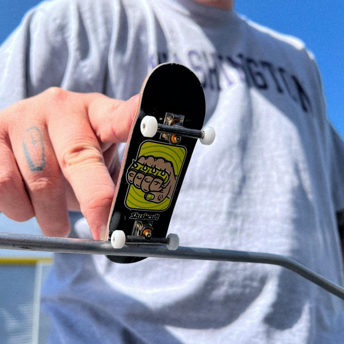 Slushcult X Blackriver "Knucks" Pro Fingerboard Deck Slushcult Decks Blackriver    Slushcult