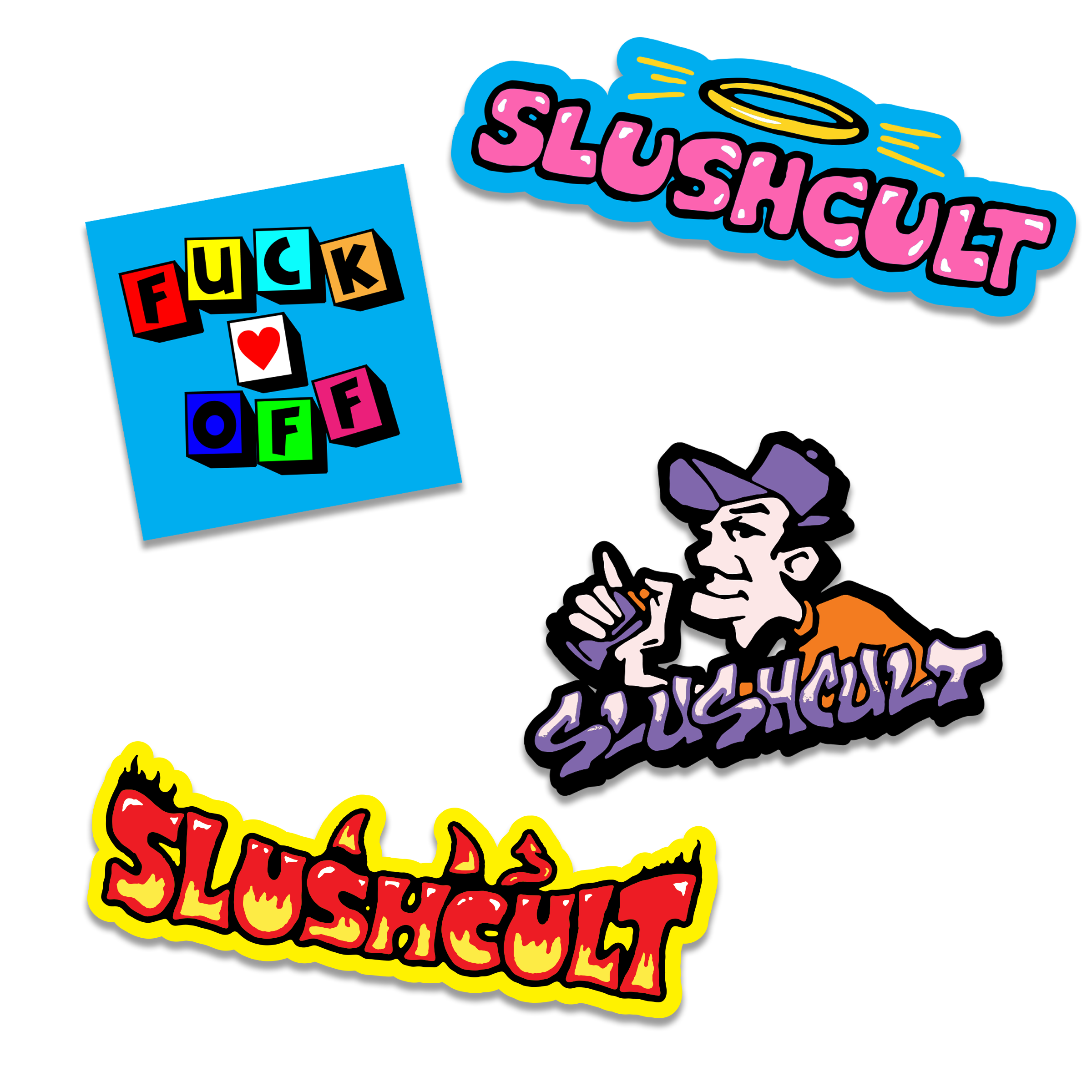 New School Sticker Pack Sticker Packs Slushcult    Slushcult