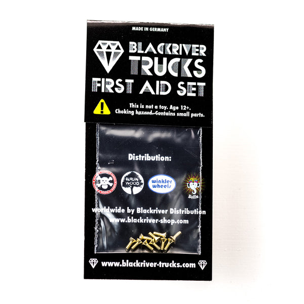 Blackriver Trucks First Aid Screws Gold mini skate shop Blackriver    Slushcult