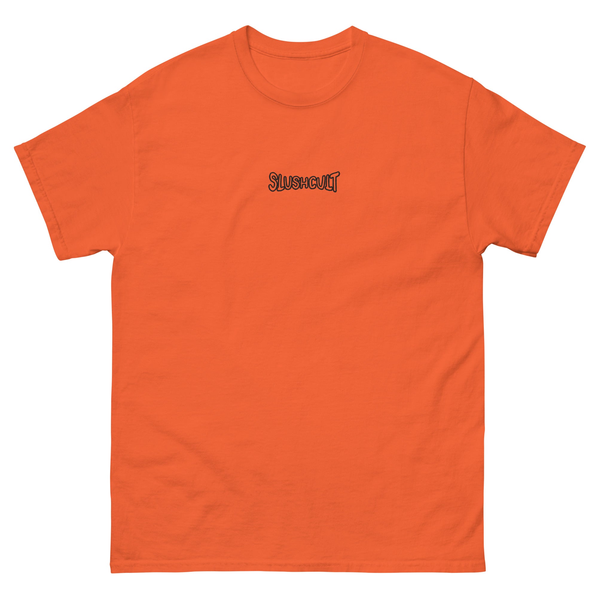 WARPED LOGO EMBROIDERY TEE Tees Slushcult Orange S Slushcult