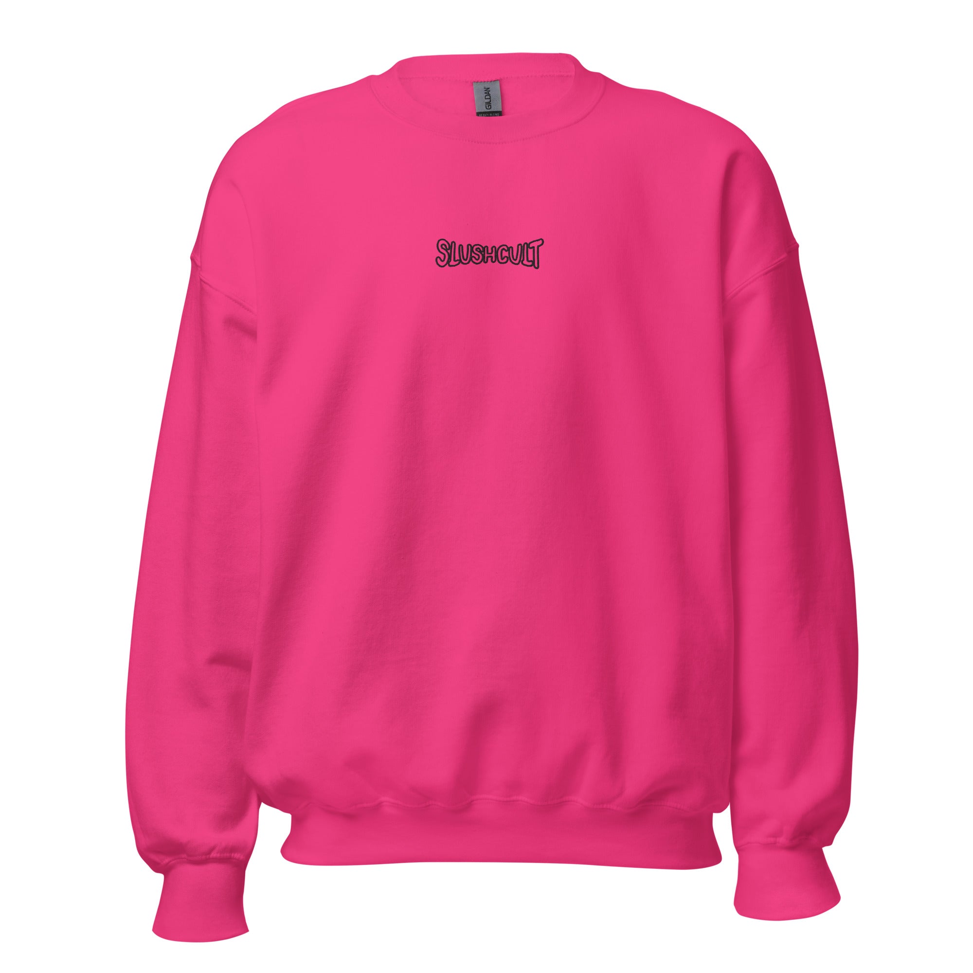 WARPED LOGO EMBROIDERED CREW NECK Hoodies Slushcult Heliconia S Slushcult